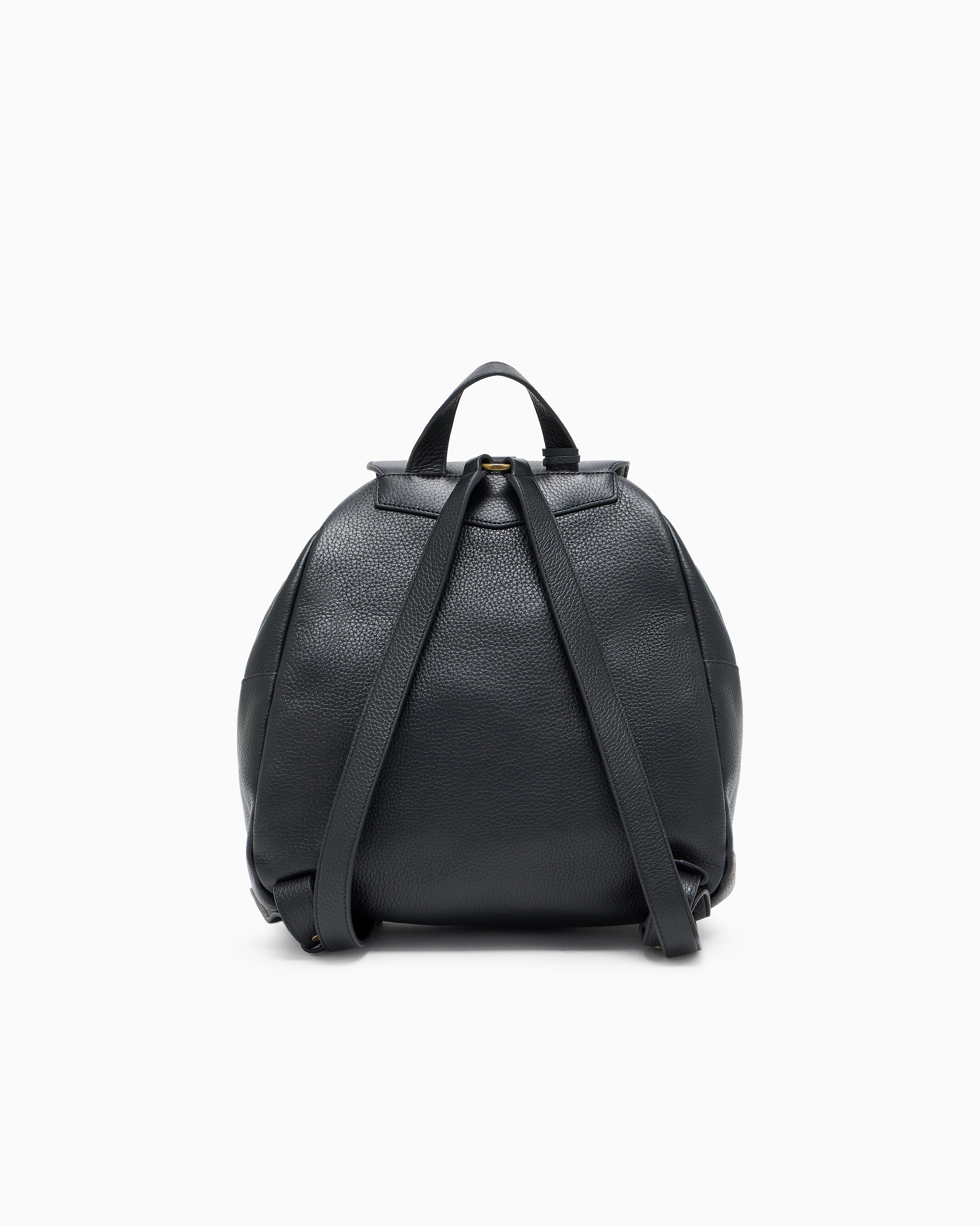 Icon pebbled leather backpack official view 3