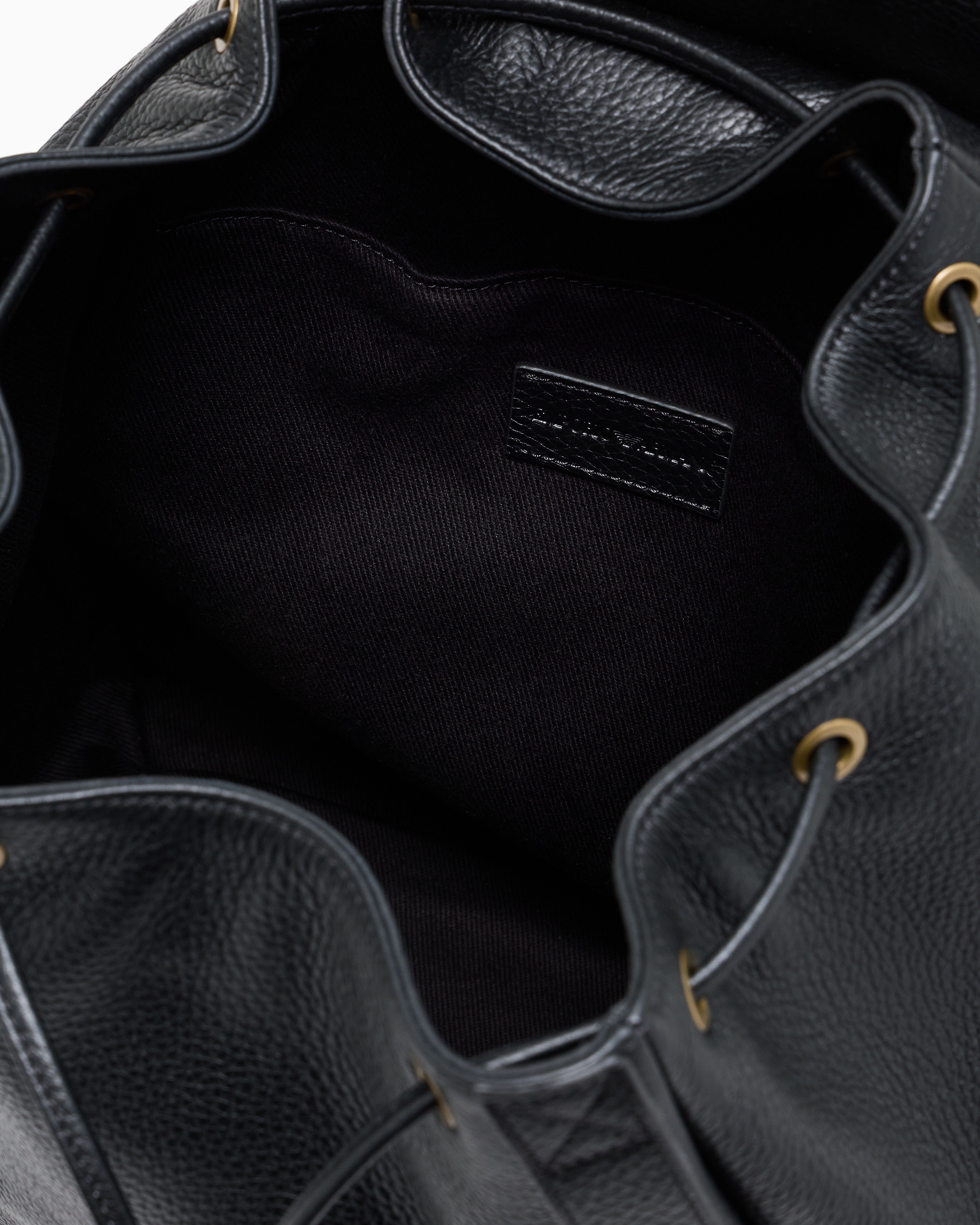 Icon pebbled leather backpack official view 4