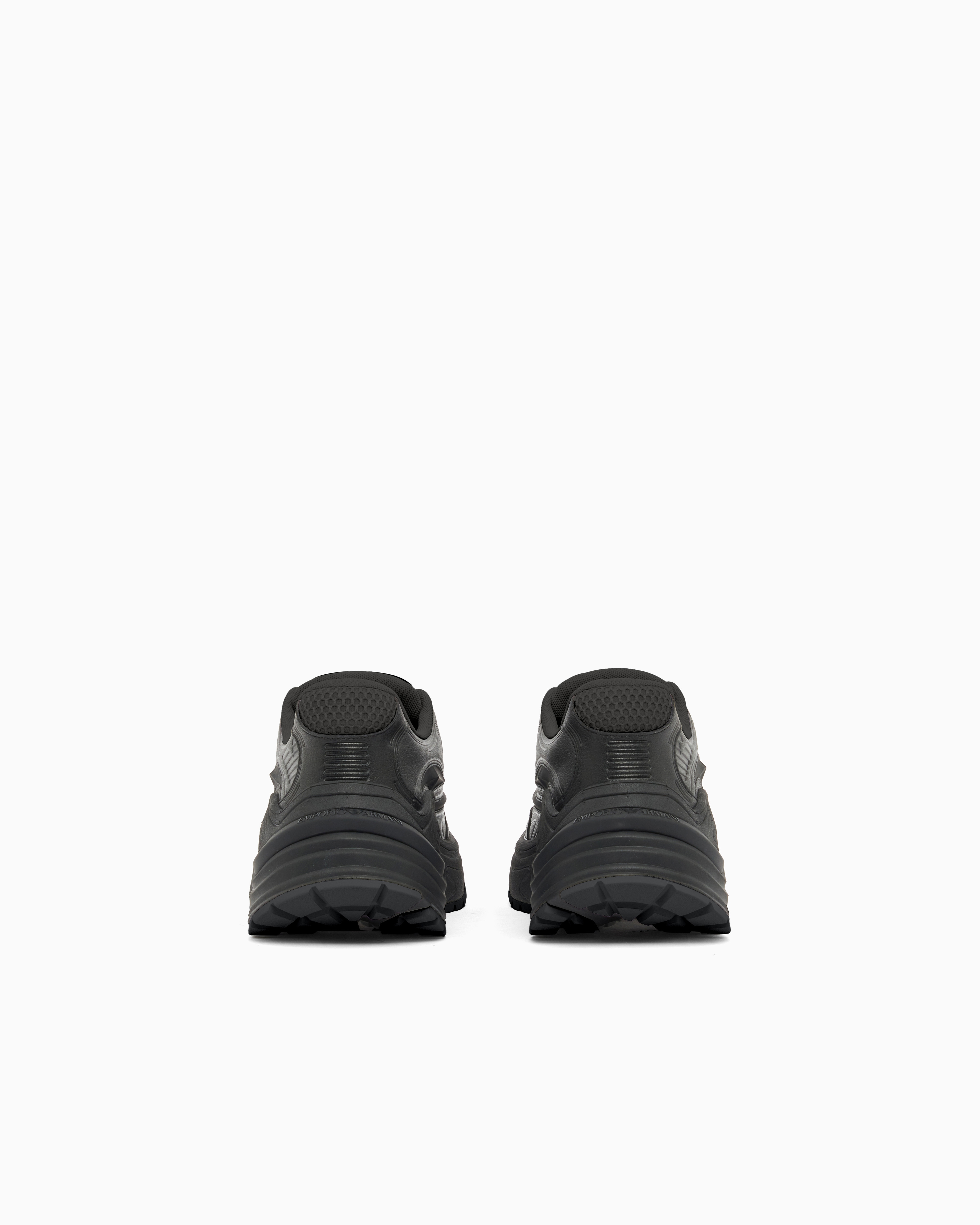 Suede and mesh sneakers official view 4