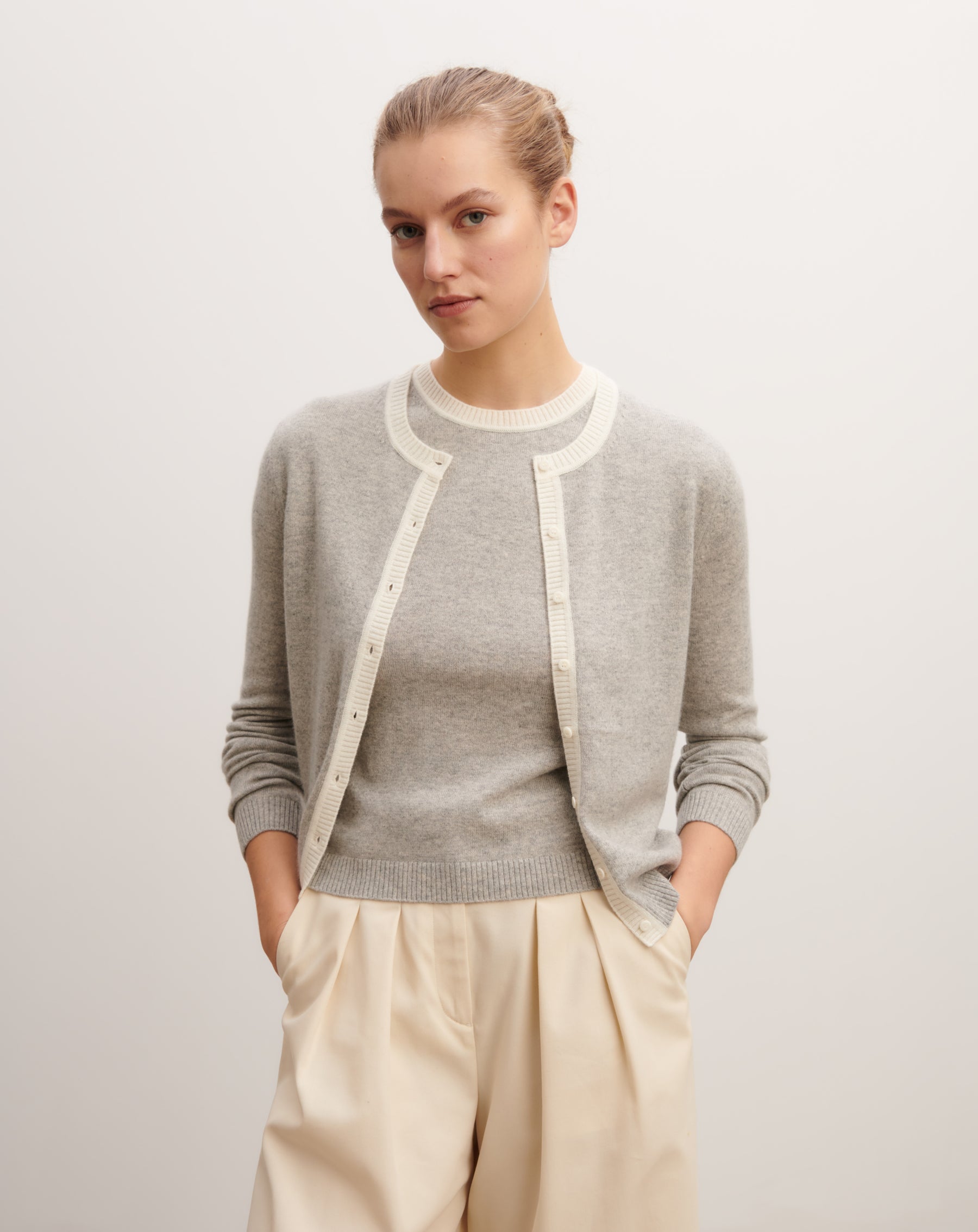 The Twin-Set Cardigan and Cap-Sleeve Pullover