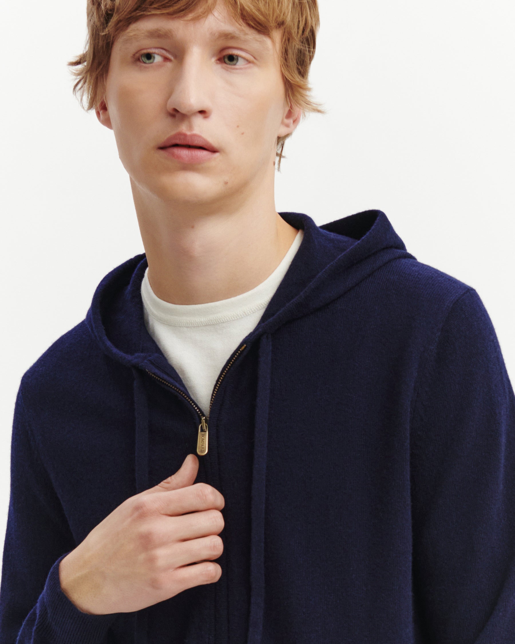 Zip-Up Hooded Pullover