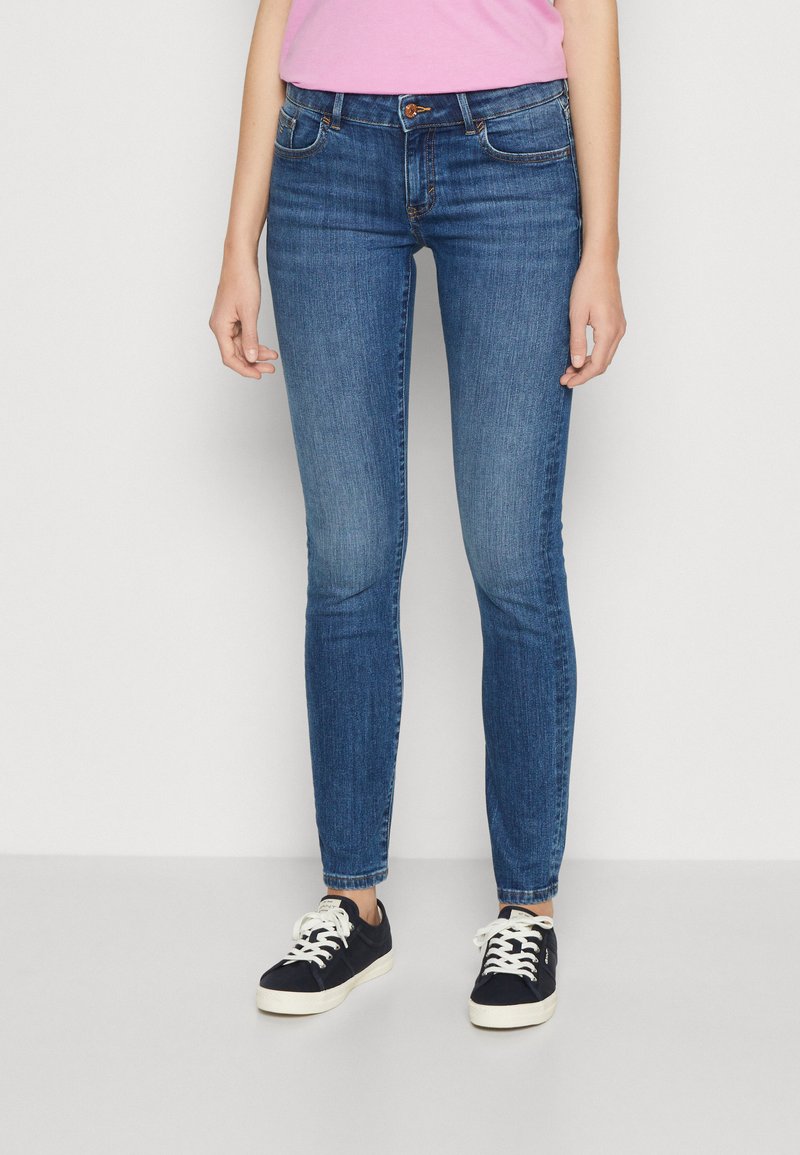 mid-blue slim denim