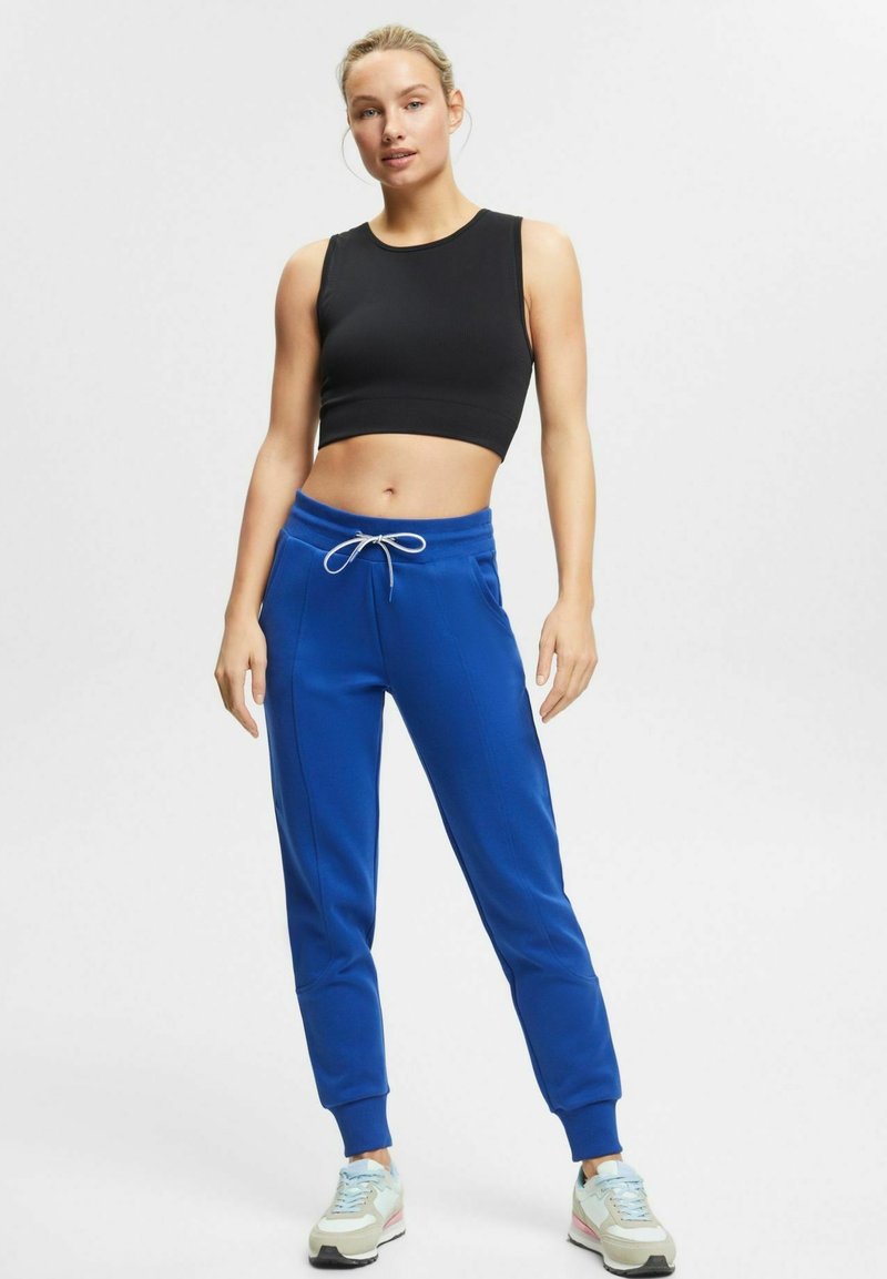 bright blue track pant