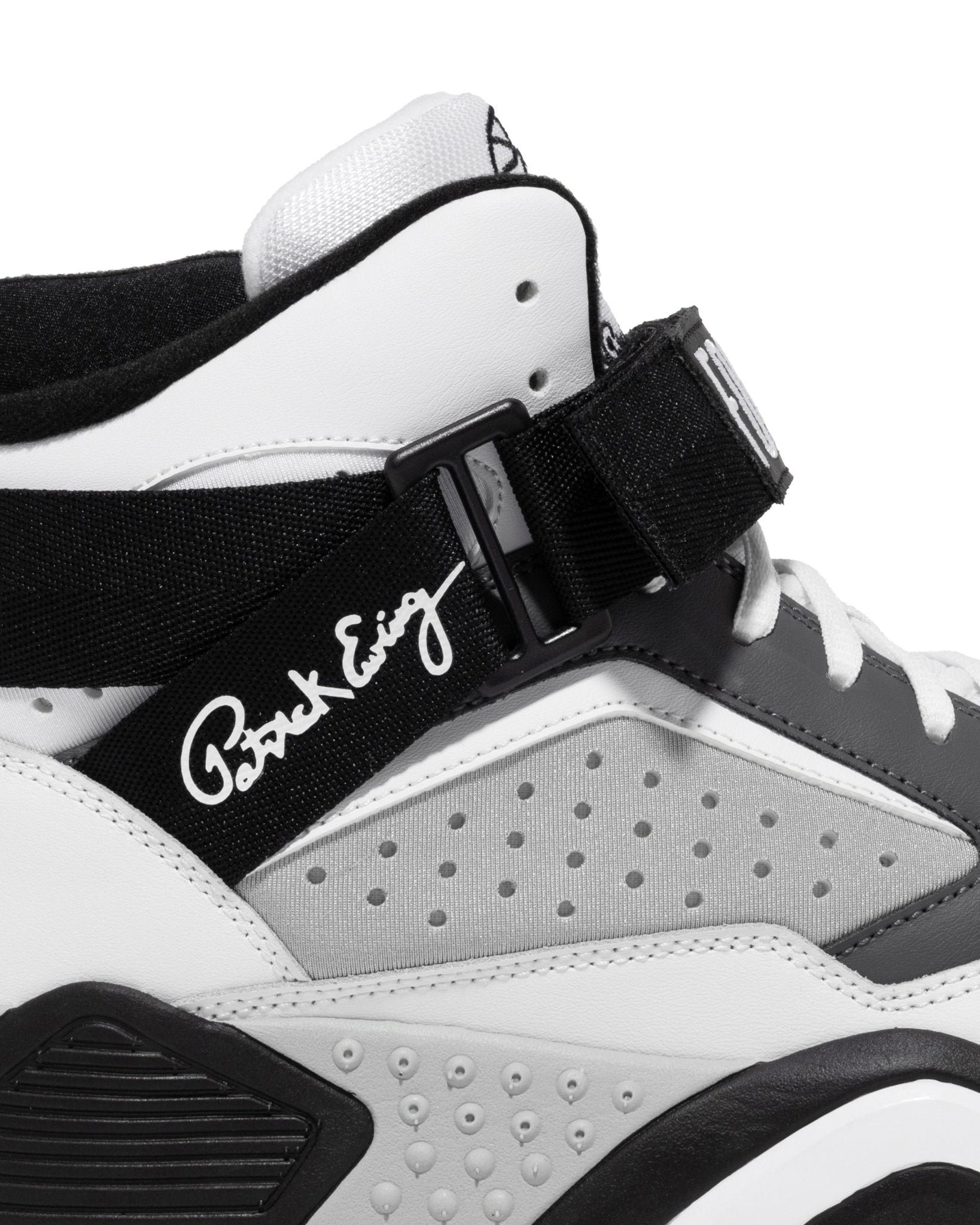 Heel angle showing the layered 1993-era build