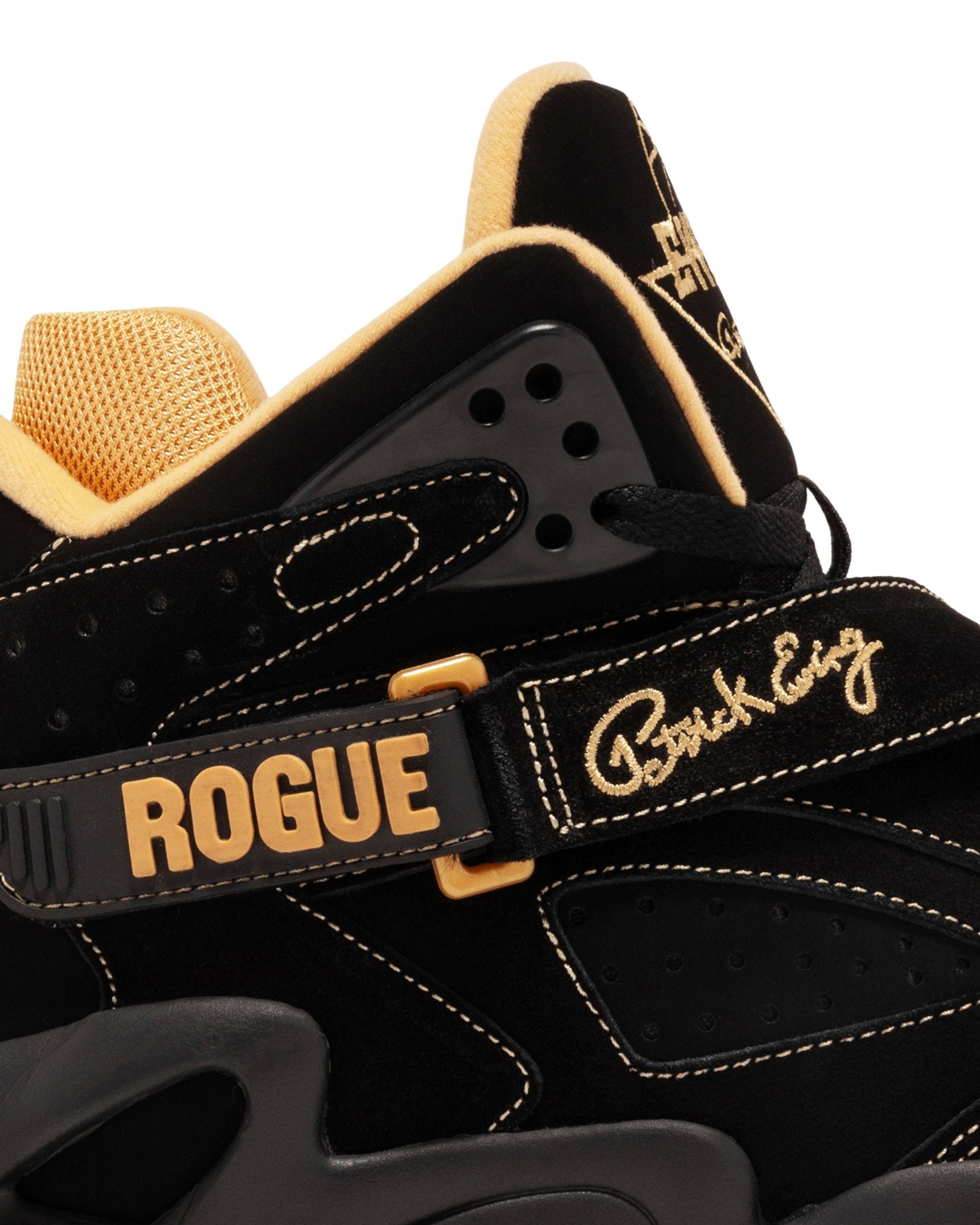 Heel and collar view emphasizing the high-top support