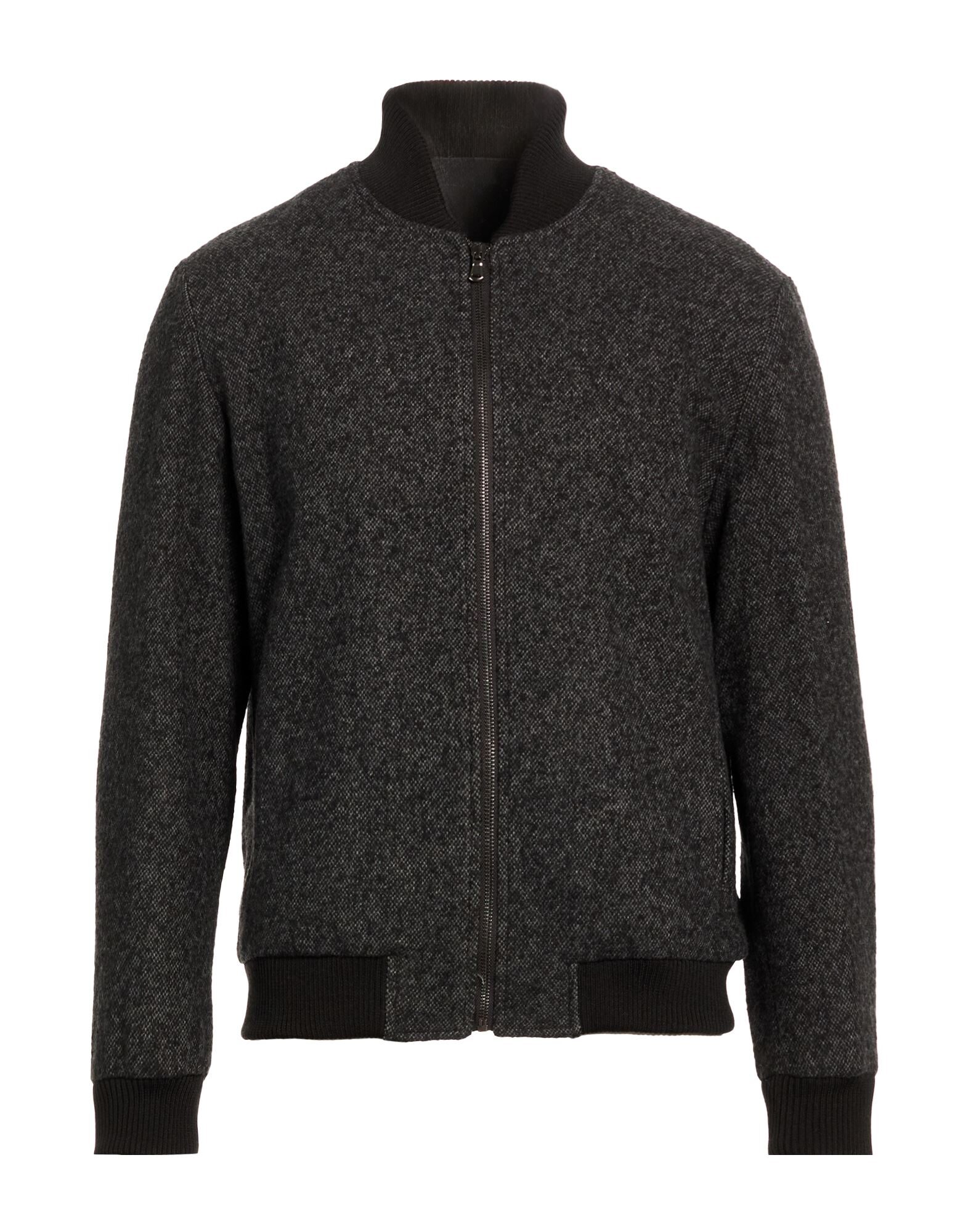 Two-Tone Tweed Bomber Jacket