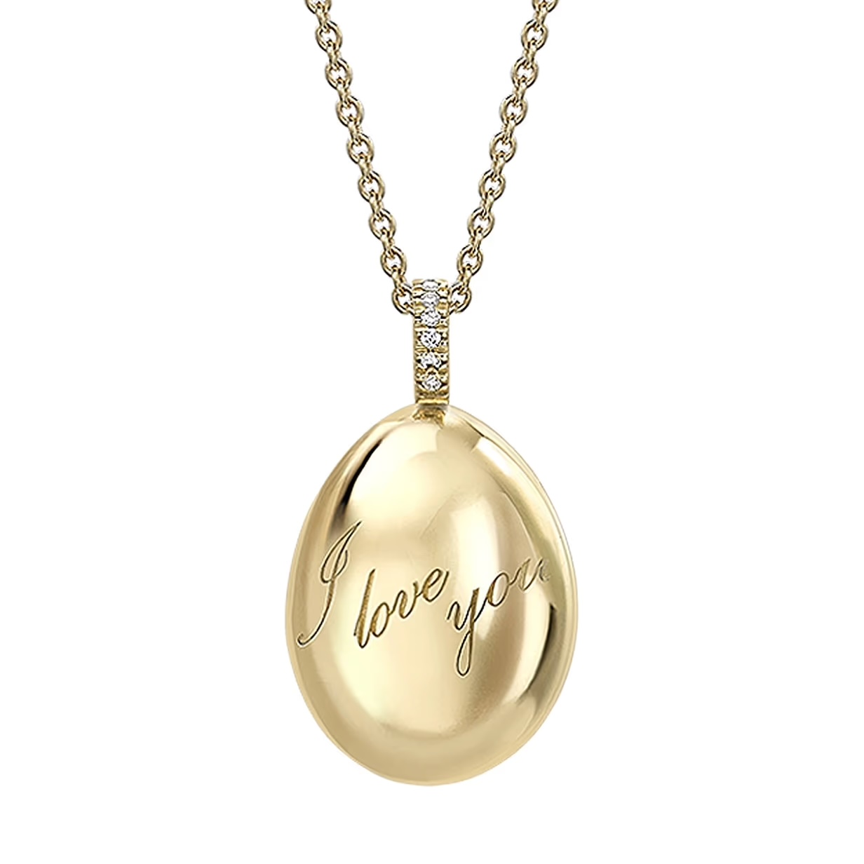 Forever "I Love You" Egg Pendant