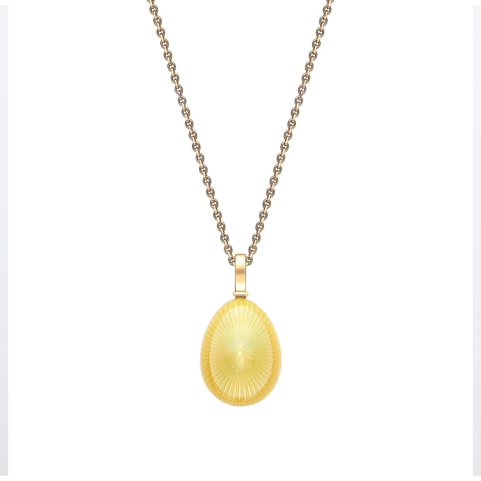 Full yellow-gold pendant with chain