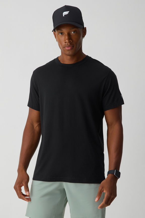 black plain tee