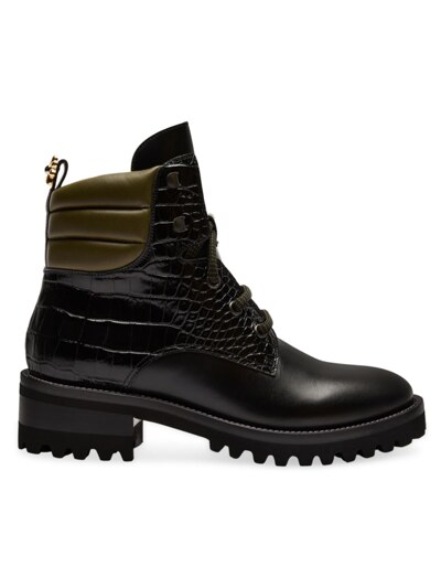 side view showing the padded collar and lug sole