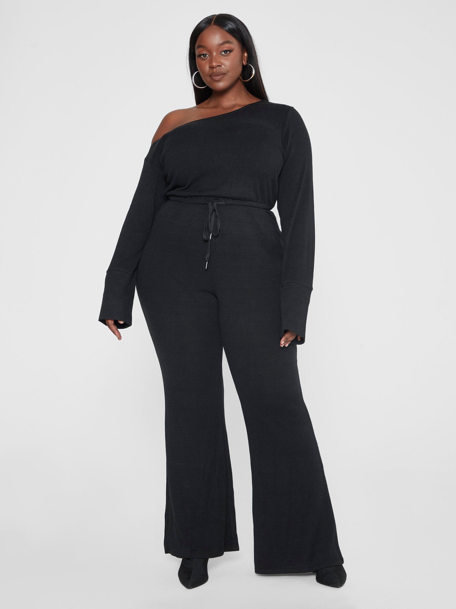 Cammie Off Shoulder Knit Jumpsuit - Gabi Fresh x FTF