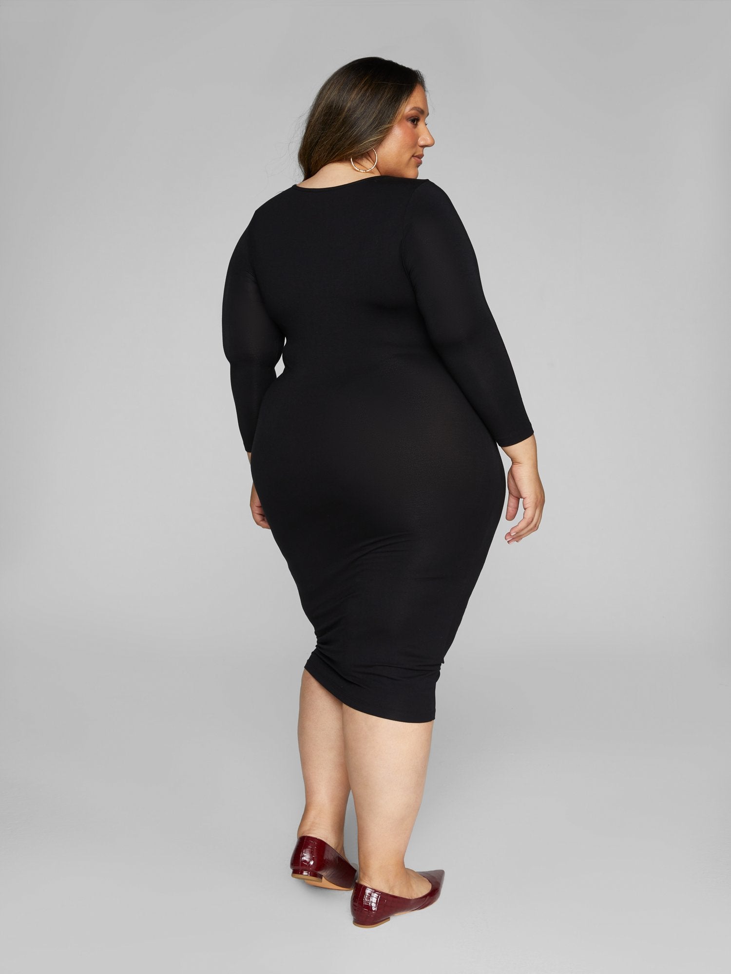 black back view