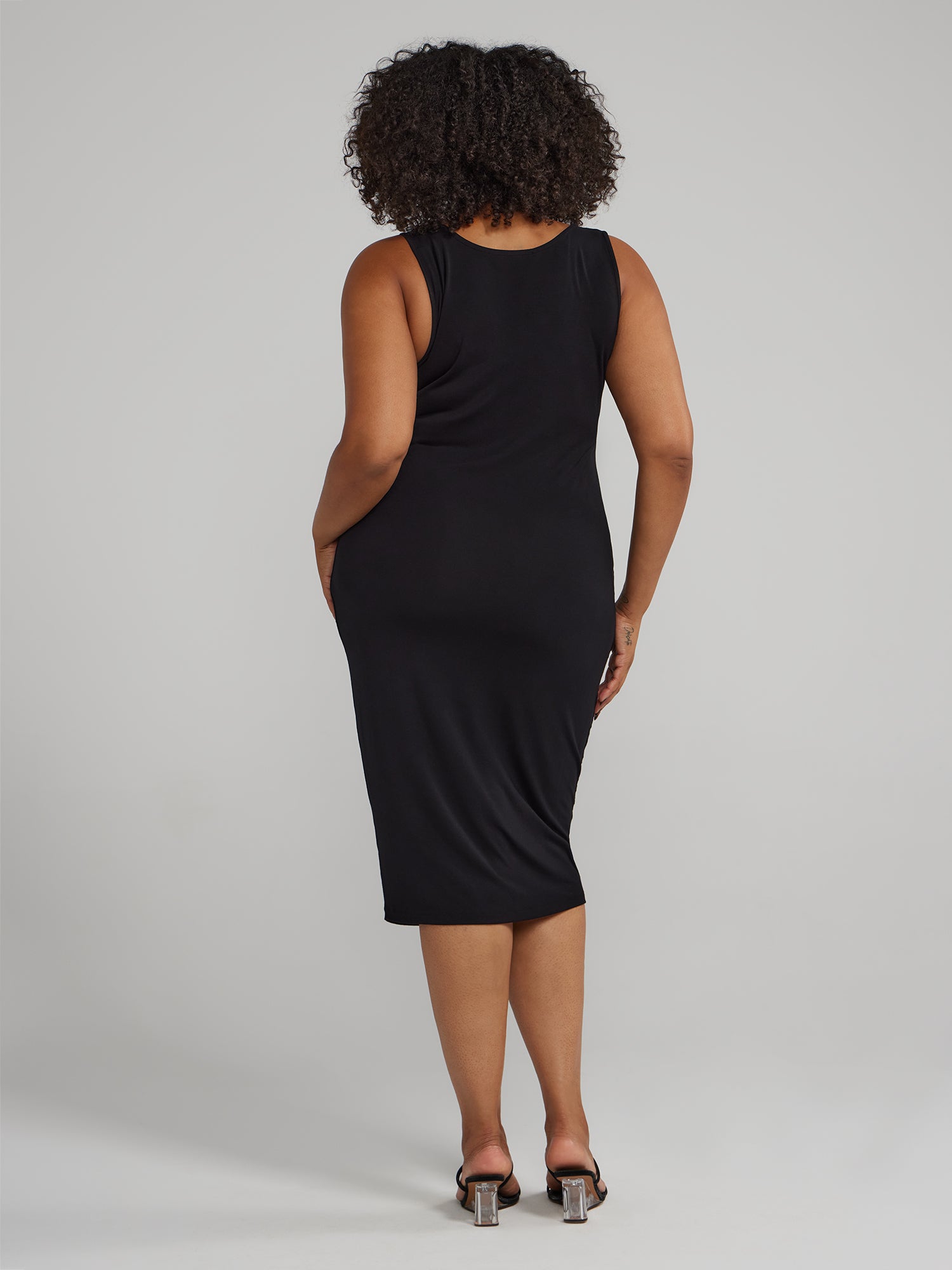 black back view