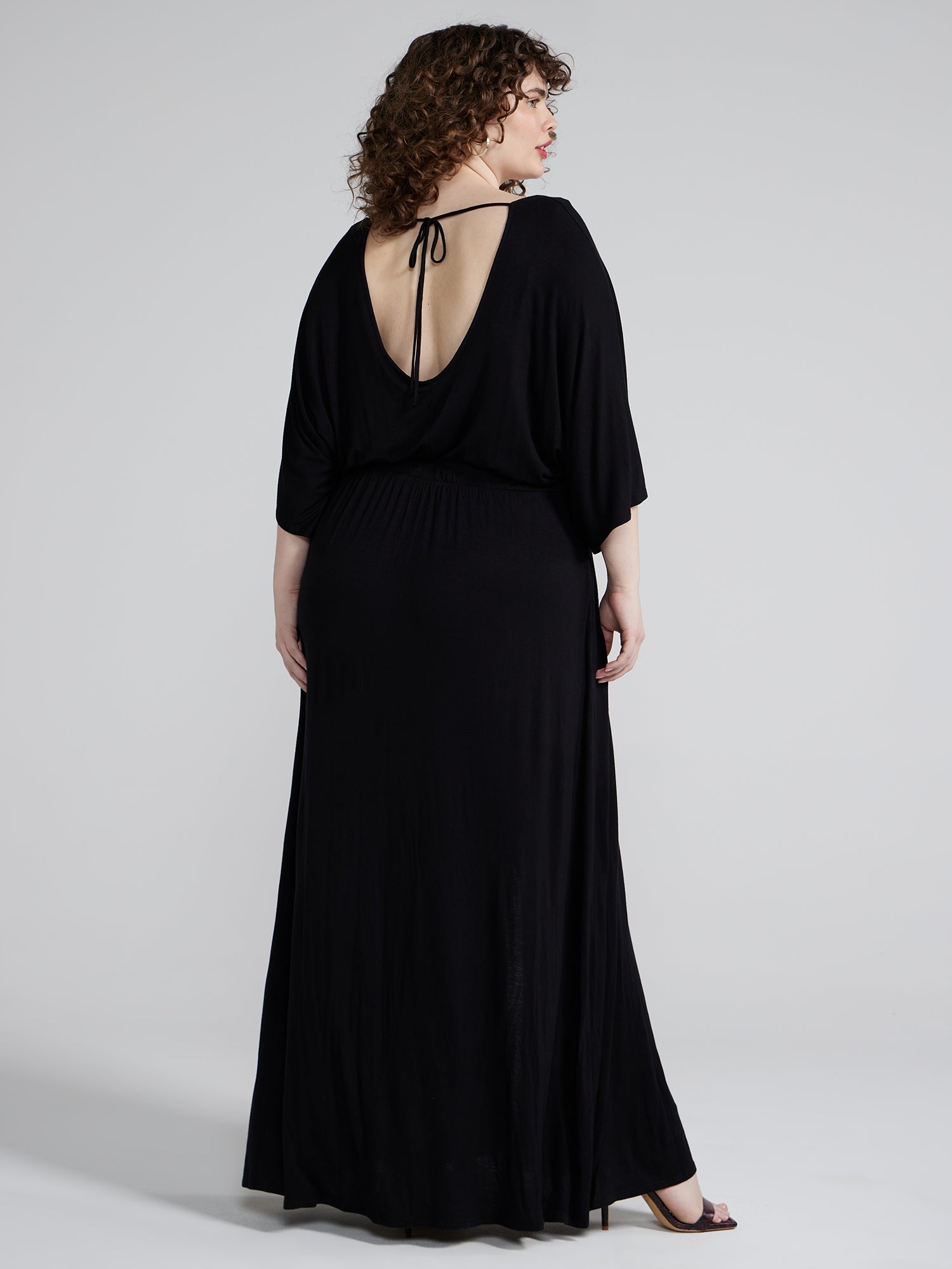 black back view
