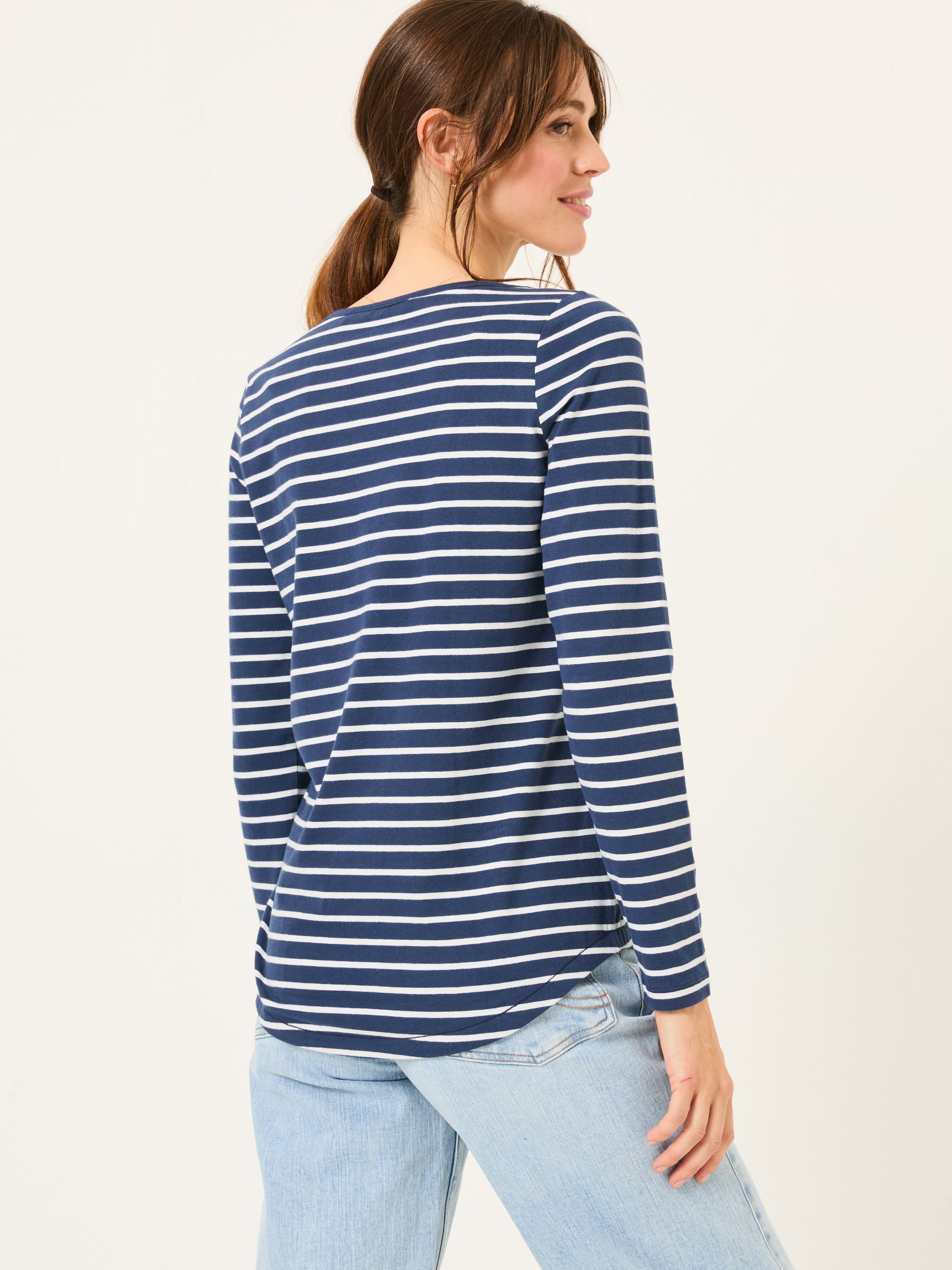 Breton Blue Long Sleeve T-Shirt — location worn