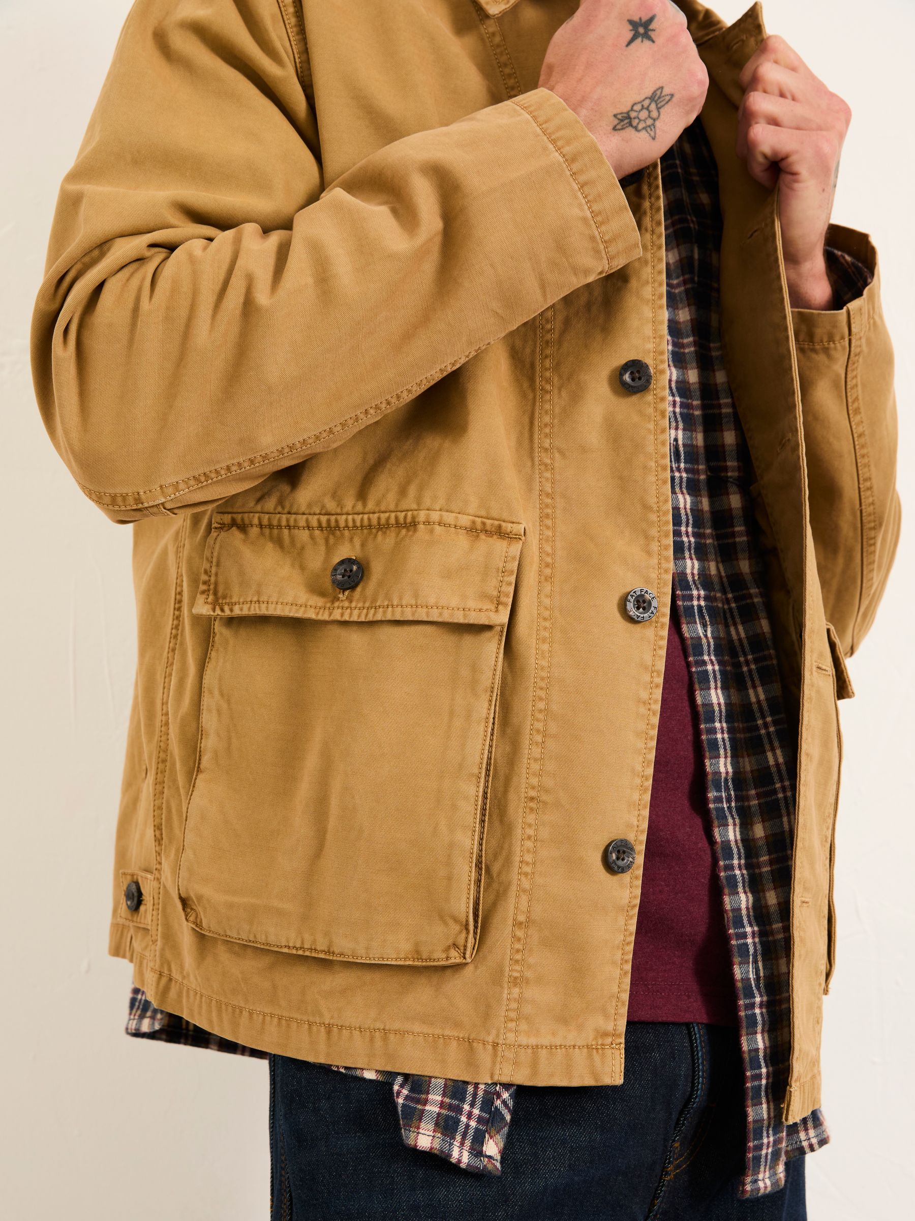 Stone Garment Dye Worker 100% Cotton Jacket — location worn