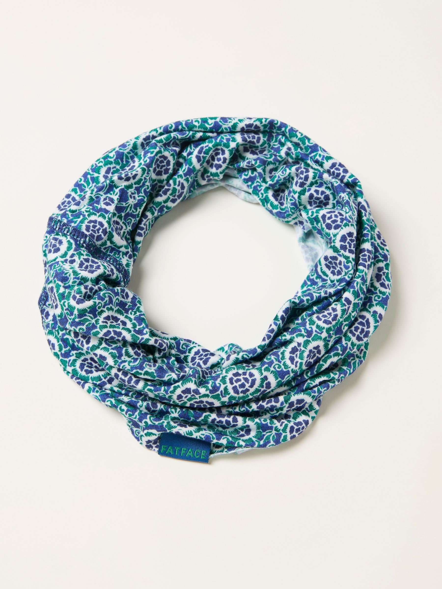 Blue Paisley Print Multi Snood
