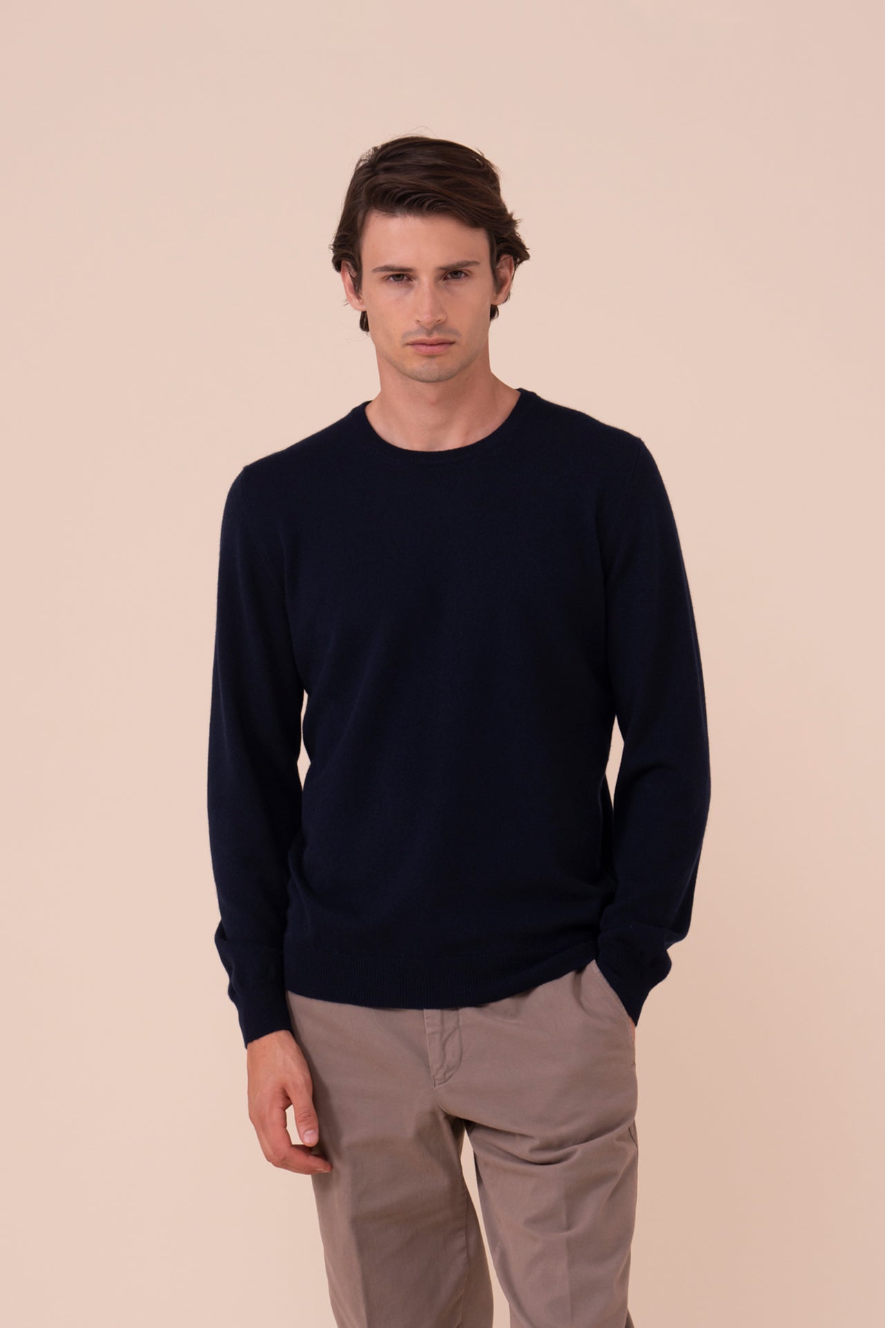 Argentina Slim Cashmere Crewneck