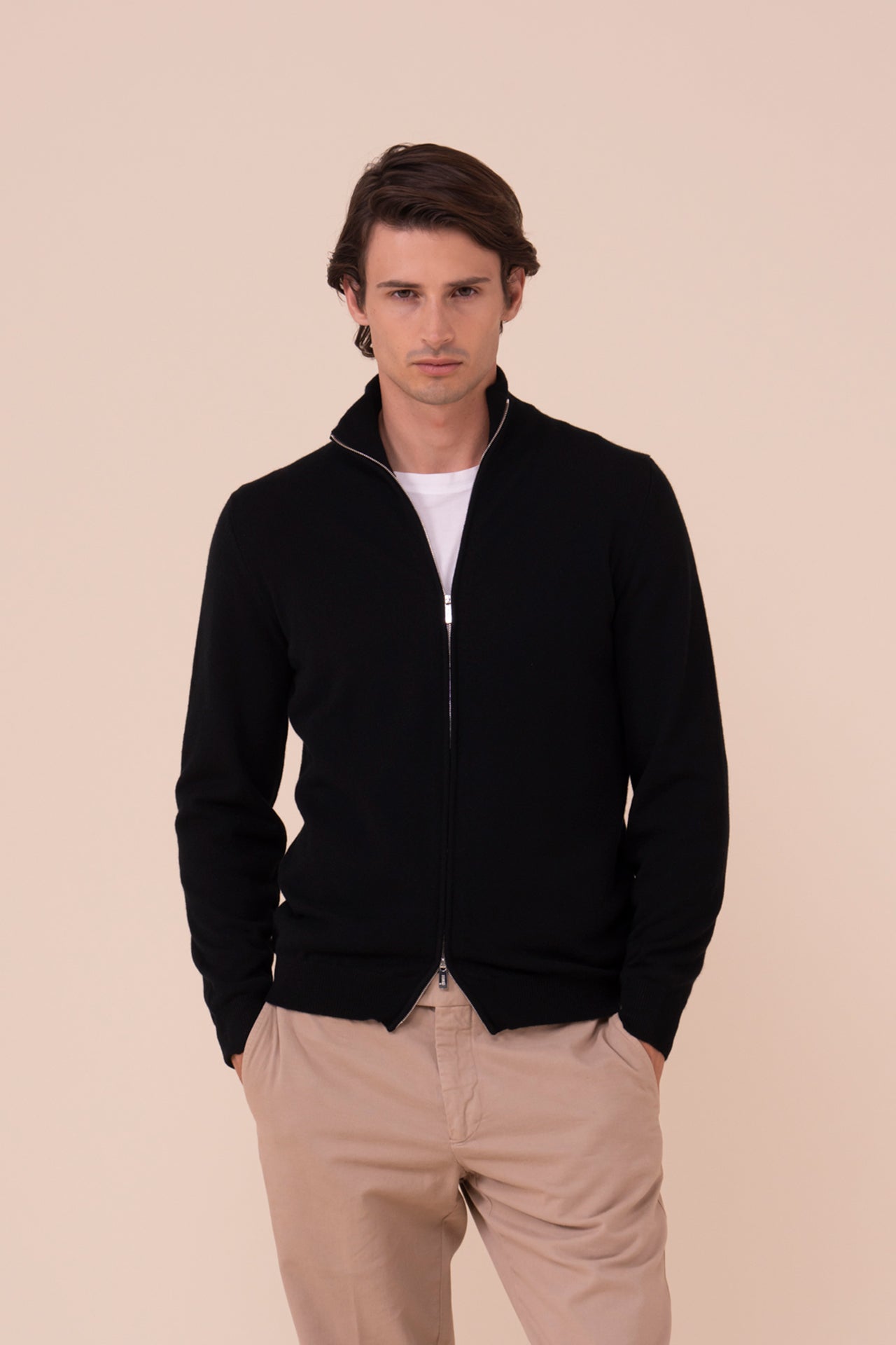 Favonio Cashmere Full-zip Sweater