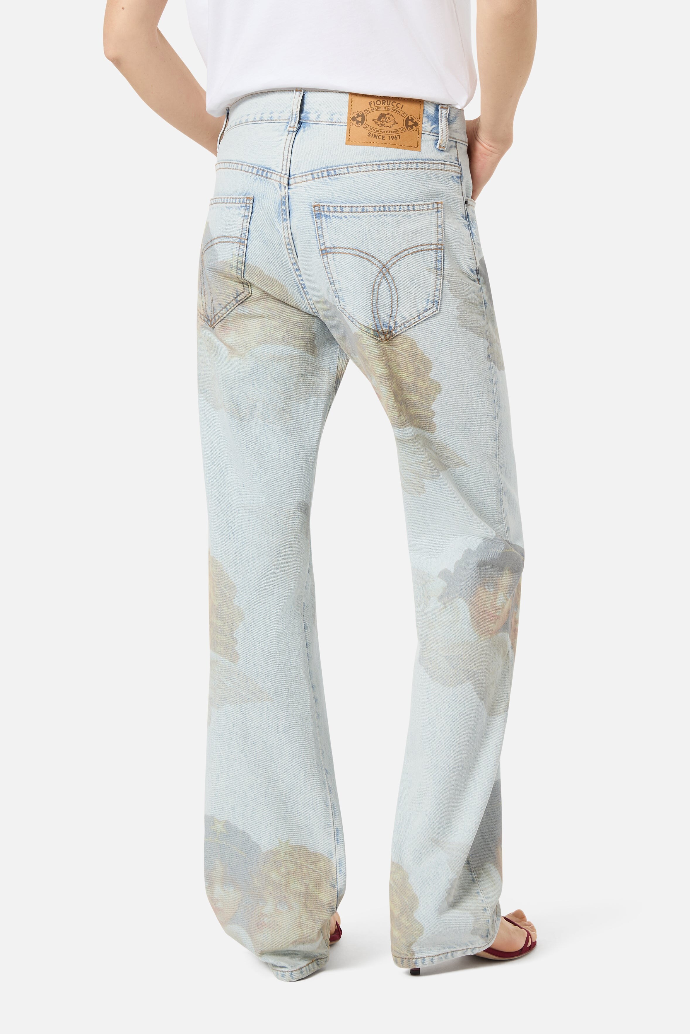 back view with Fiorucci leather patch