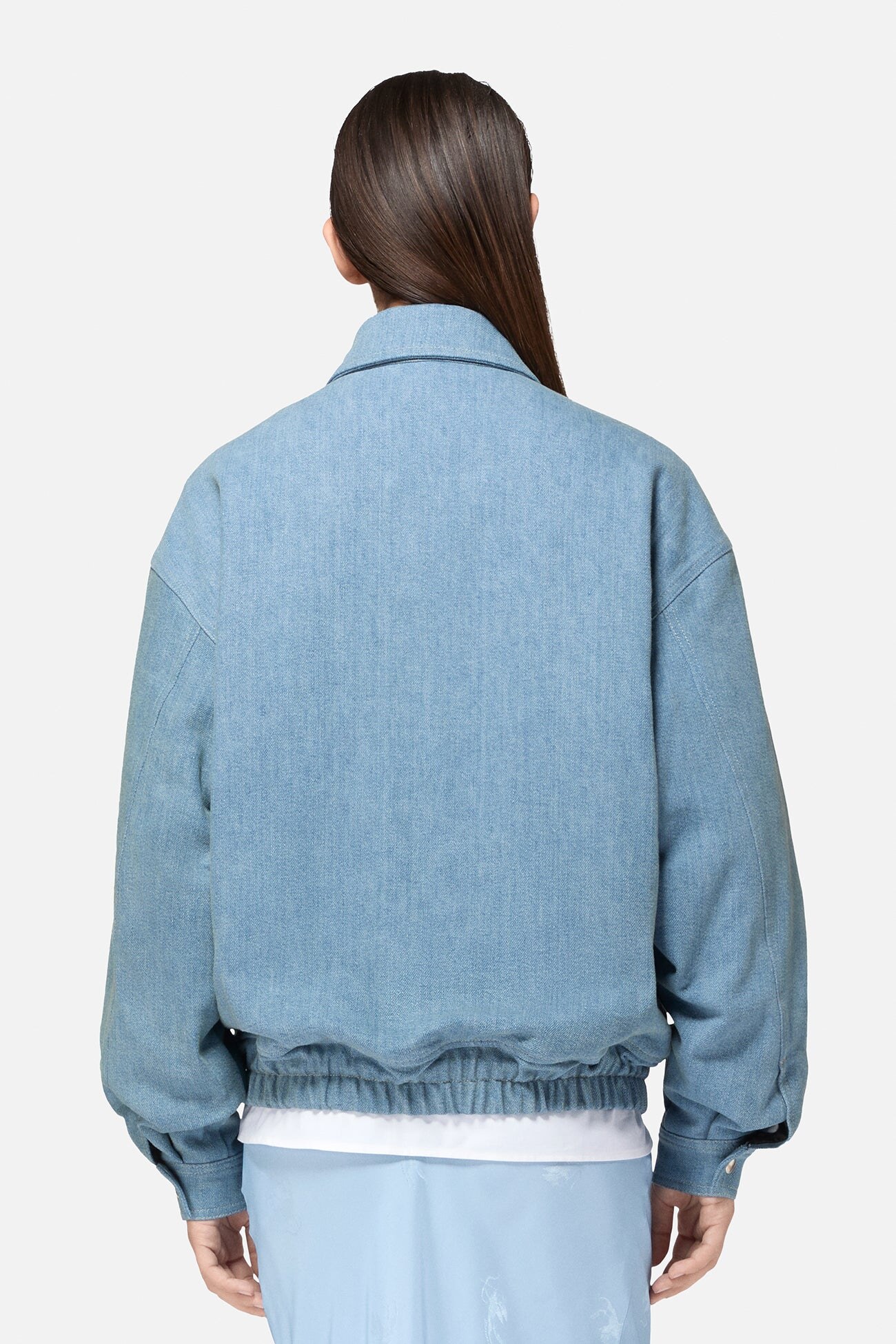 back view of the loose bomber shape