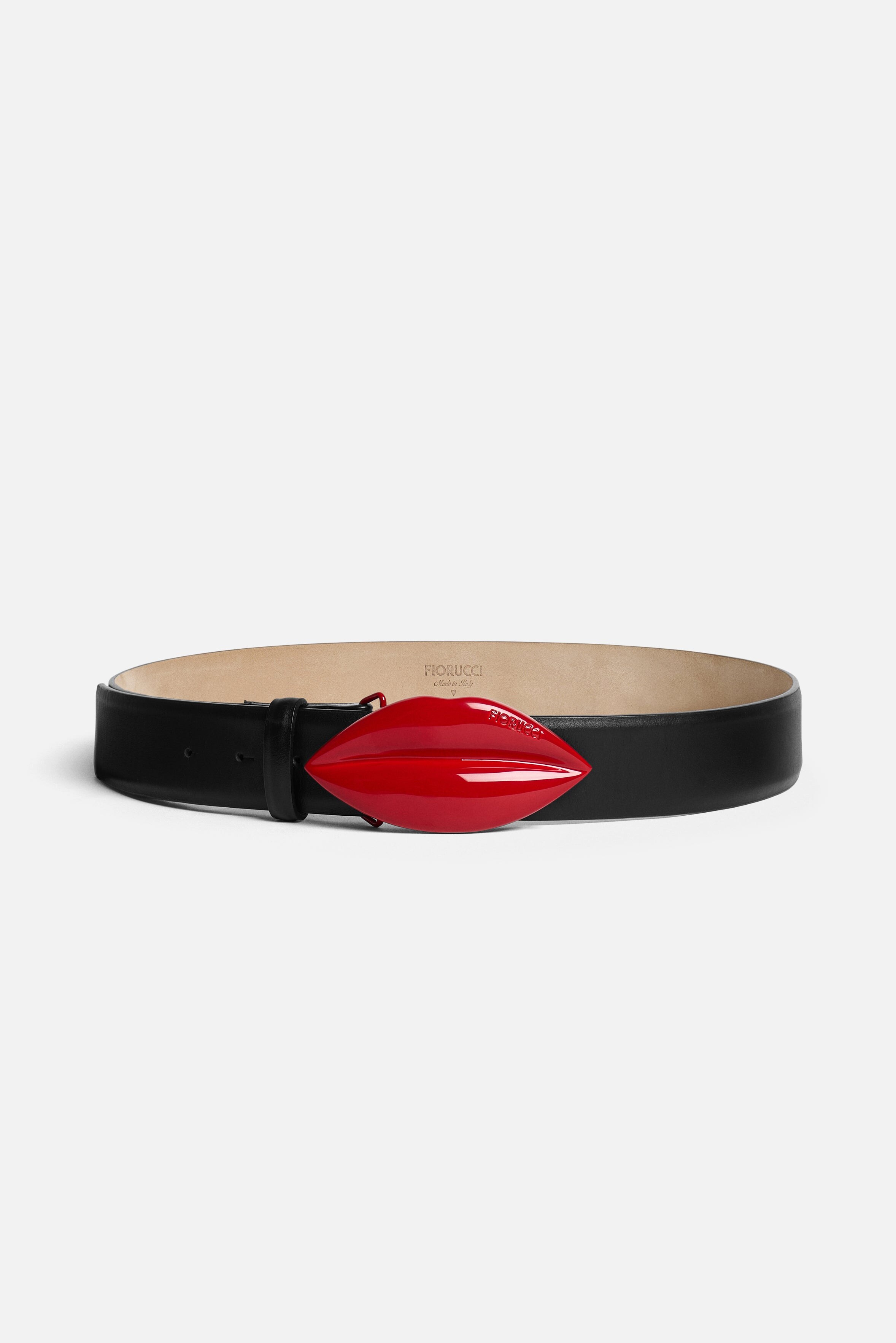 full black belt with bold lips buckle