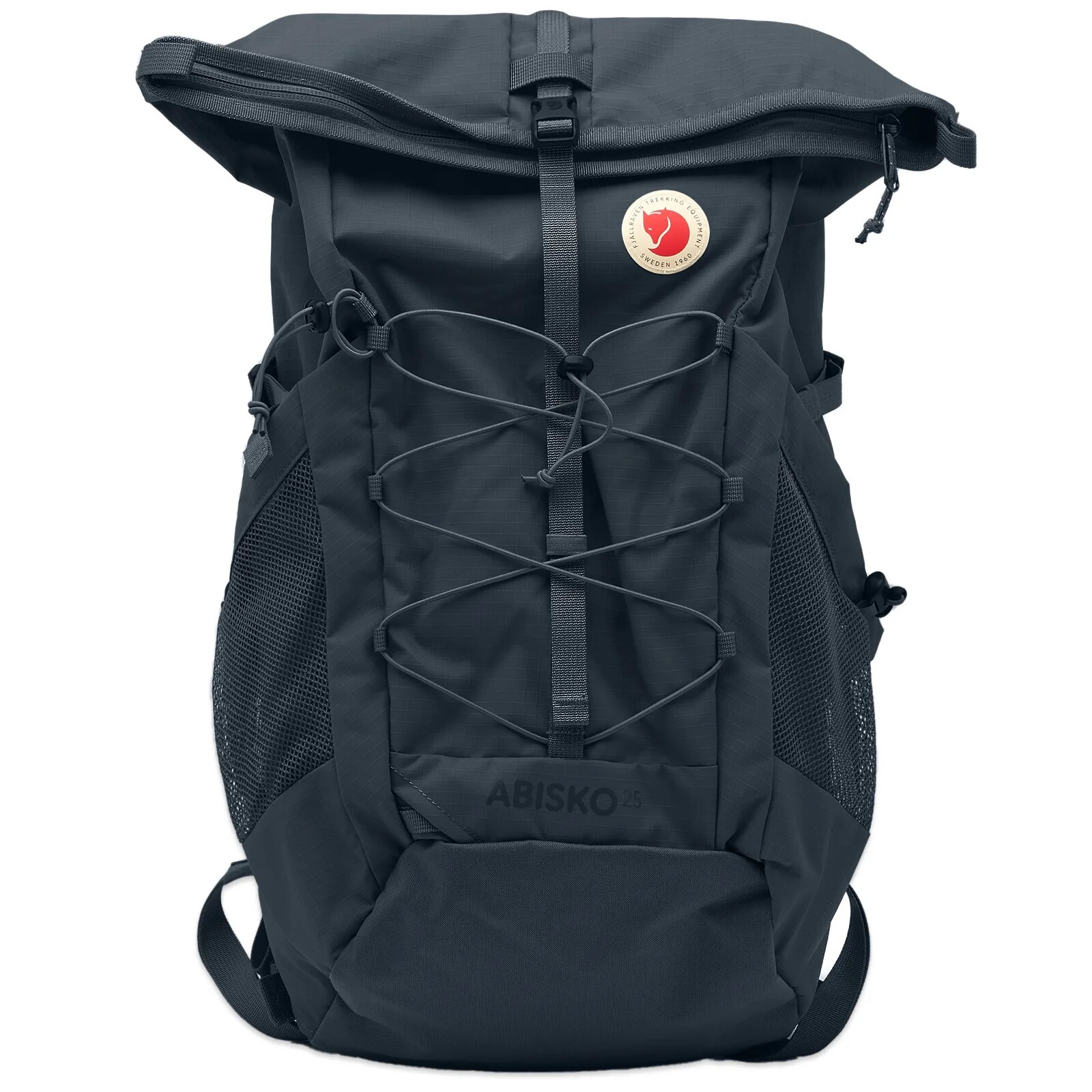 Side view showing pack depth