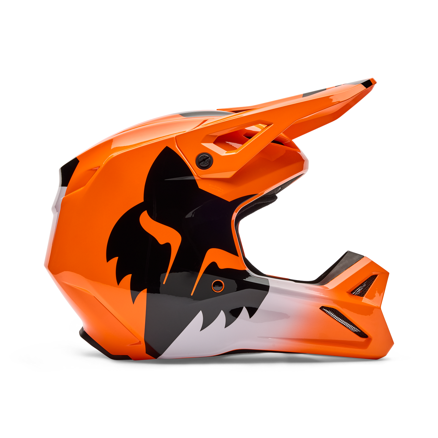 blue-orange graphic shell