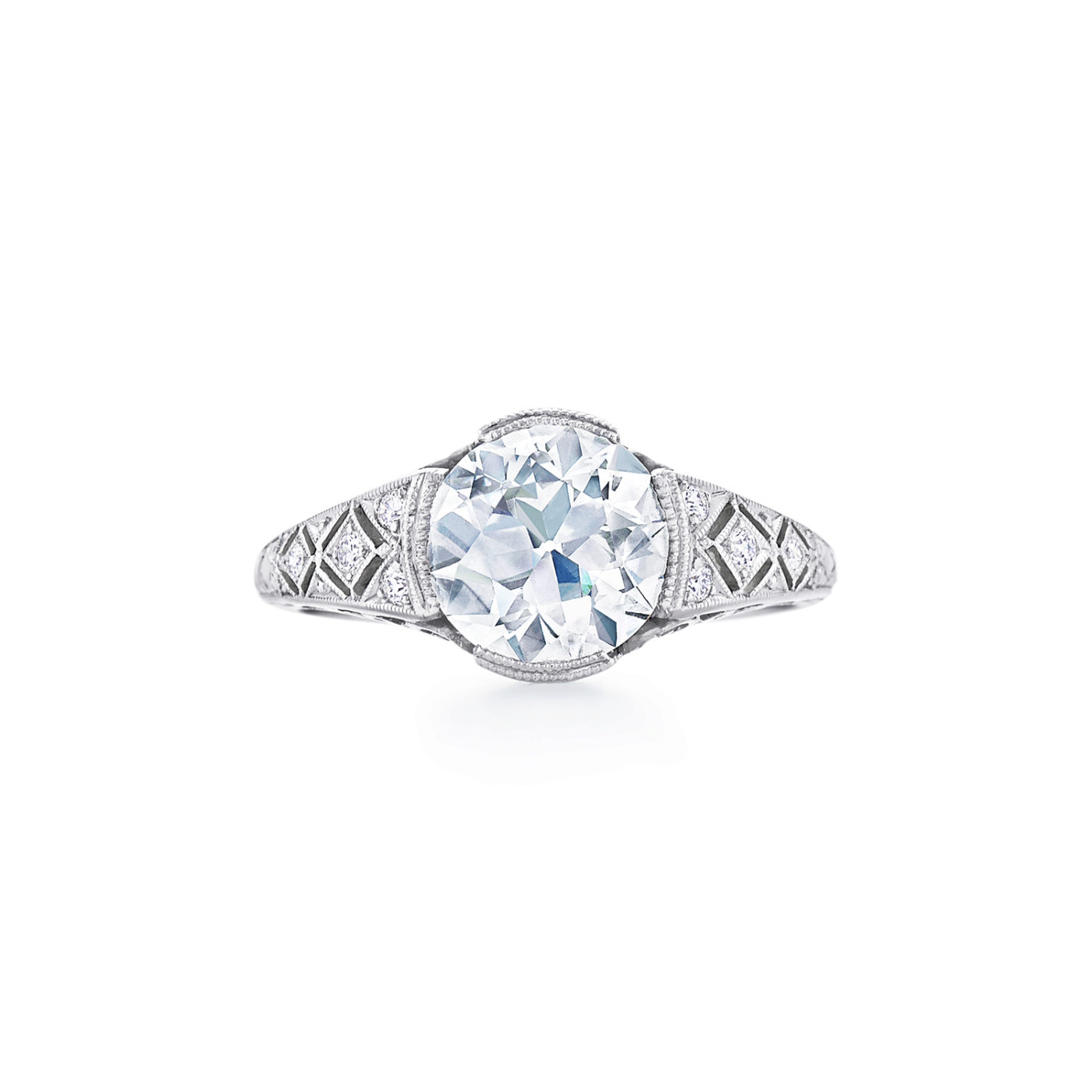Fred Leighton Round Engagement Ring