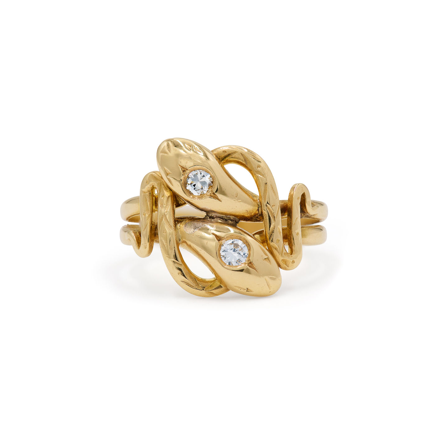 Victorian Double Snake Ring