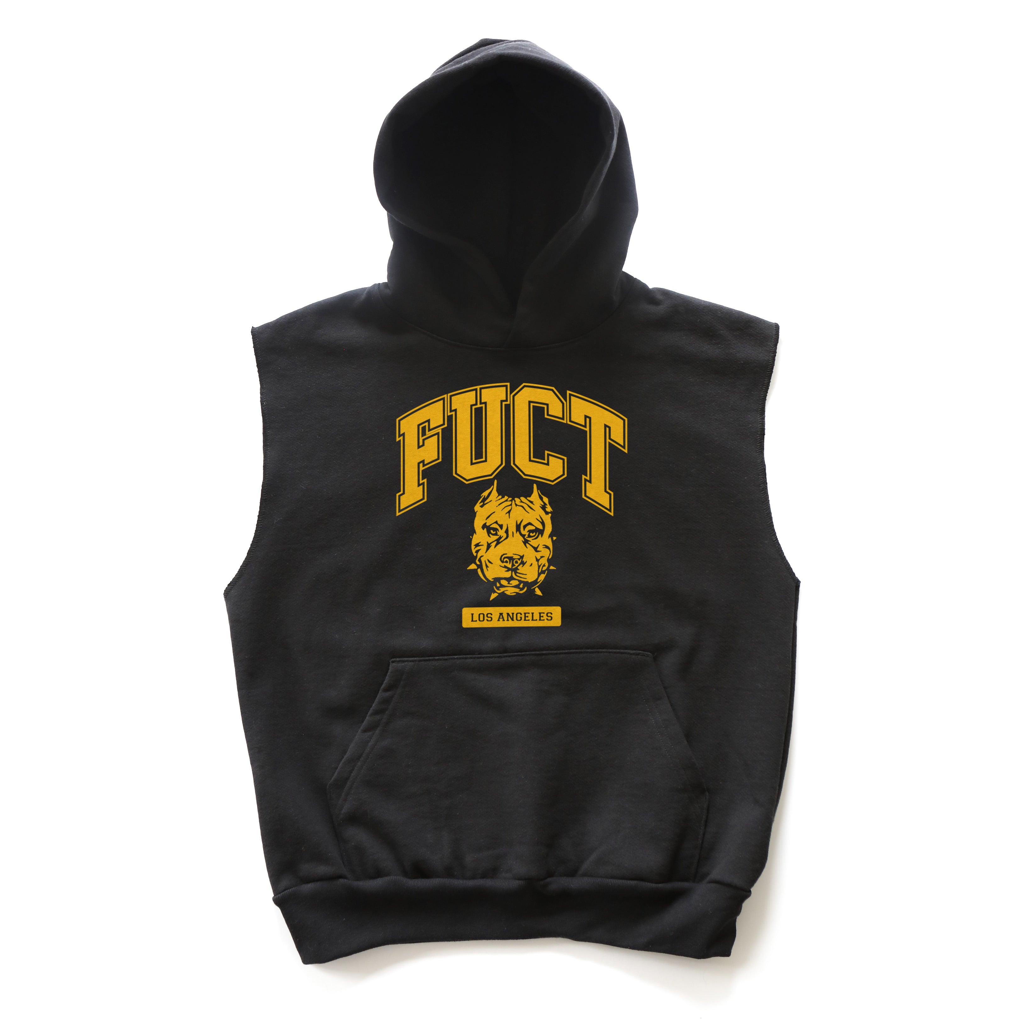 Official PITBULL ACADEMY LOGO SLEEVELESS HOOD PULLOVER view