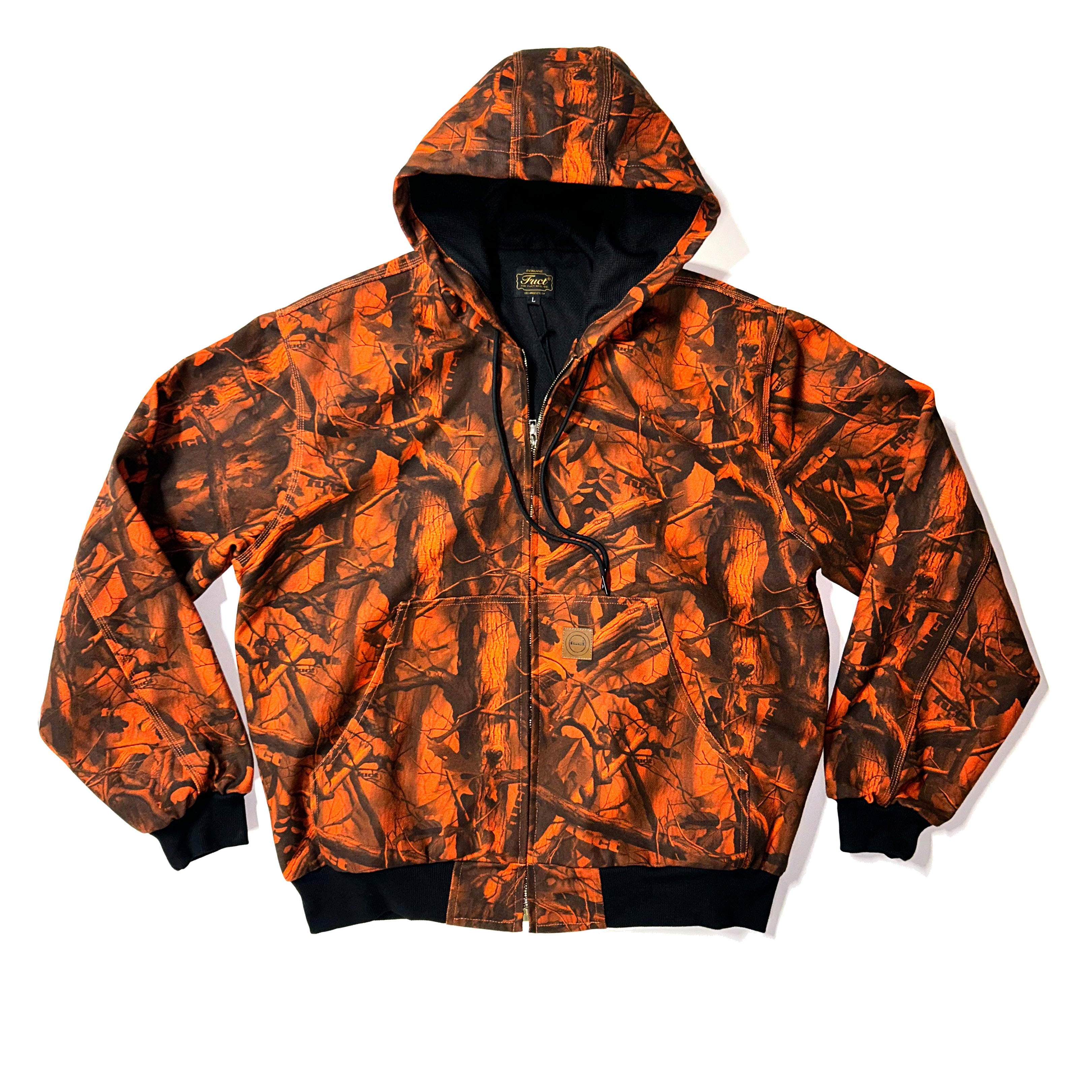 Official CAMO WORK HOODIE ORANGE view