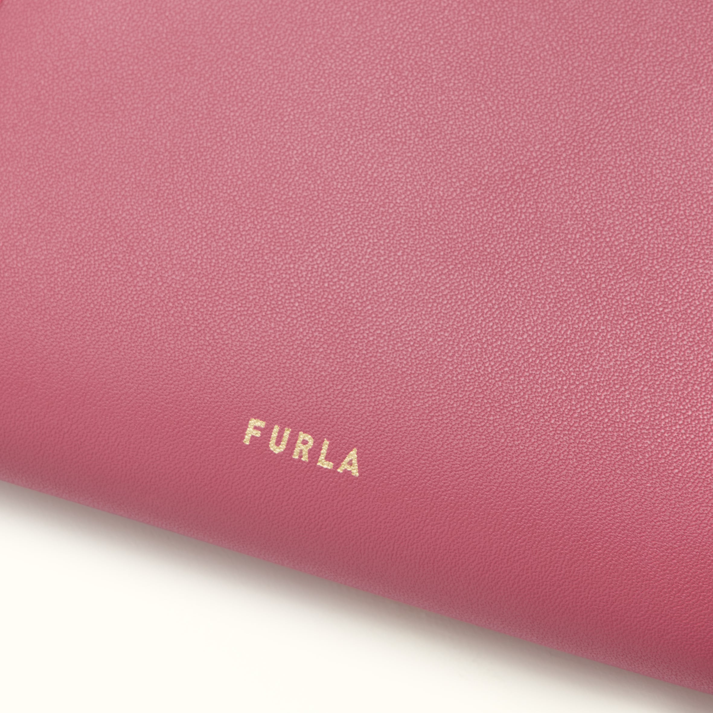 leather grain and Furla wordmark