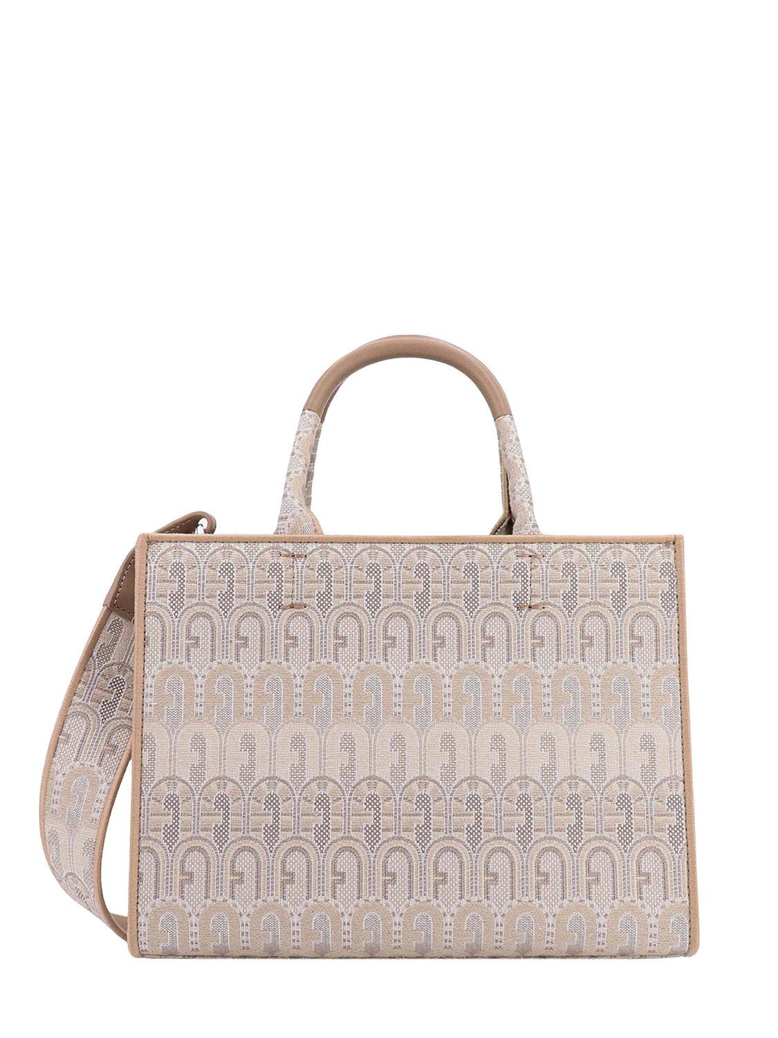 natural jacquard tote