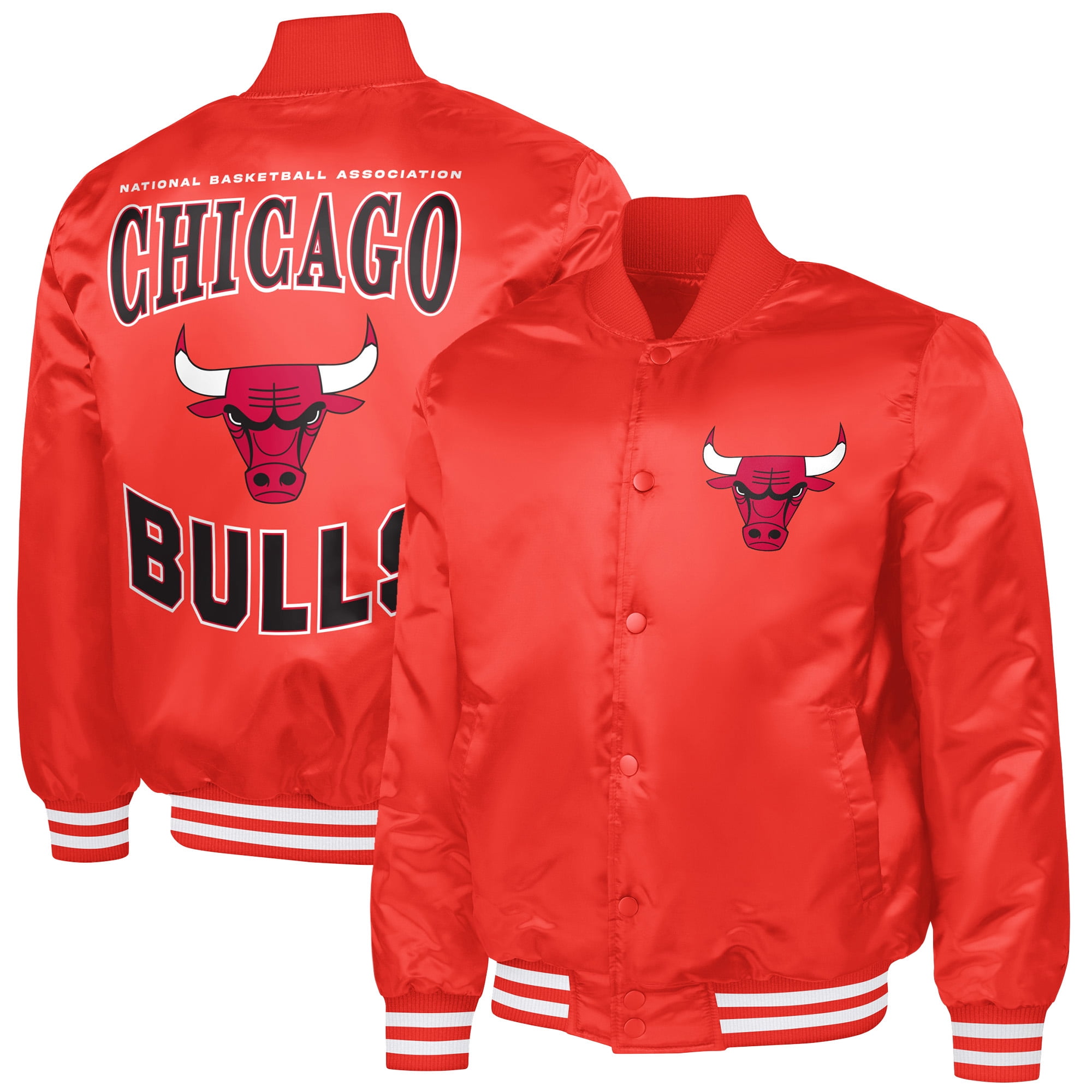 Adaptive Satin Full-Snap Varsity Jacket