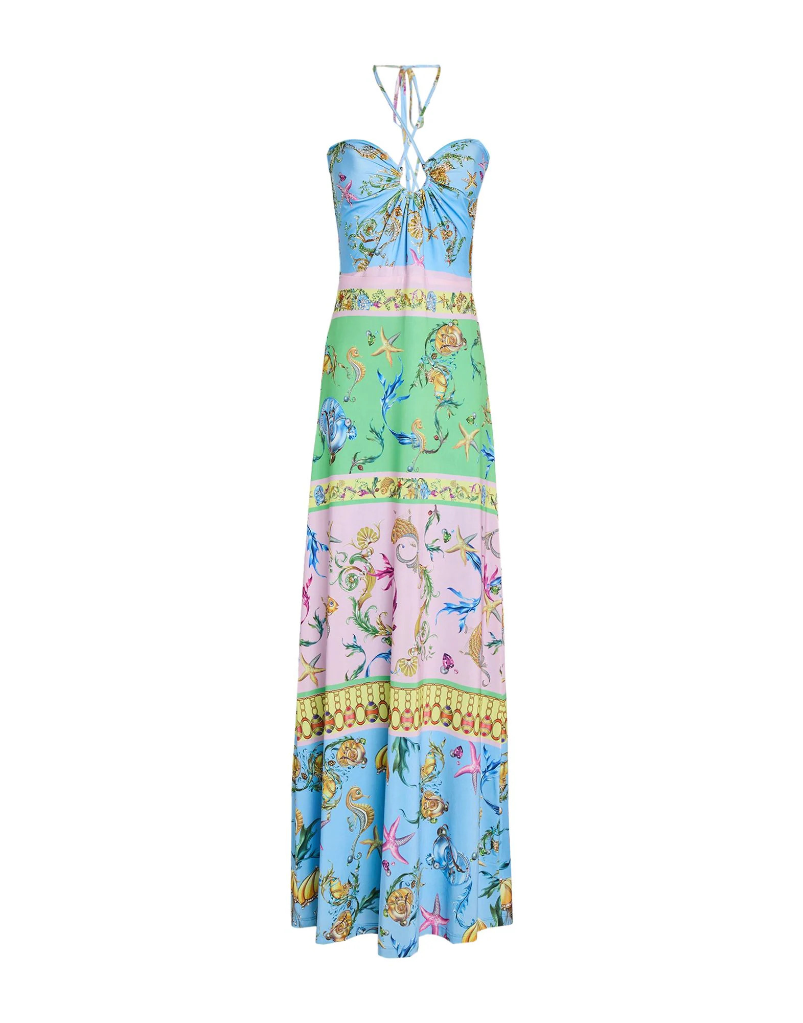Crystal-Embellished Long Dress