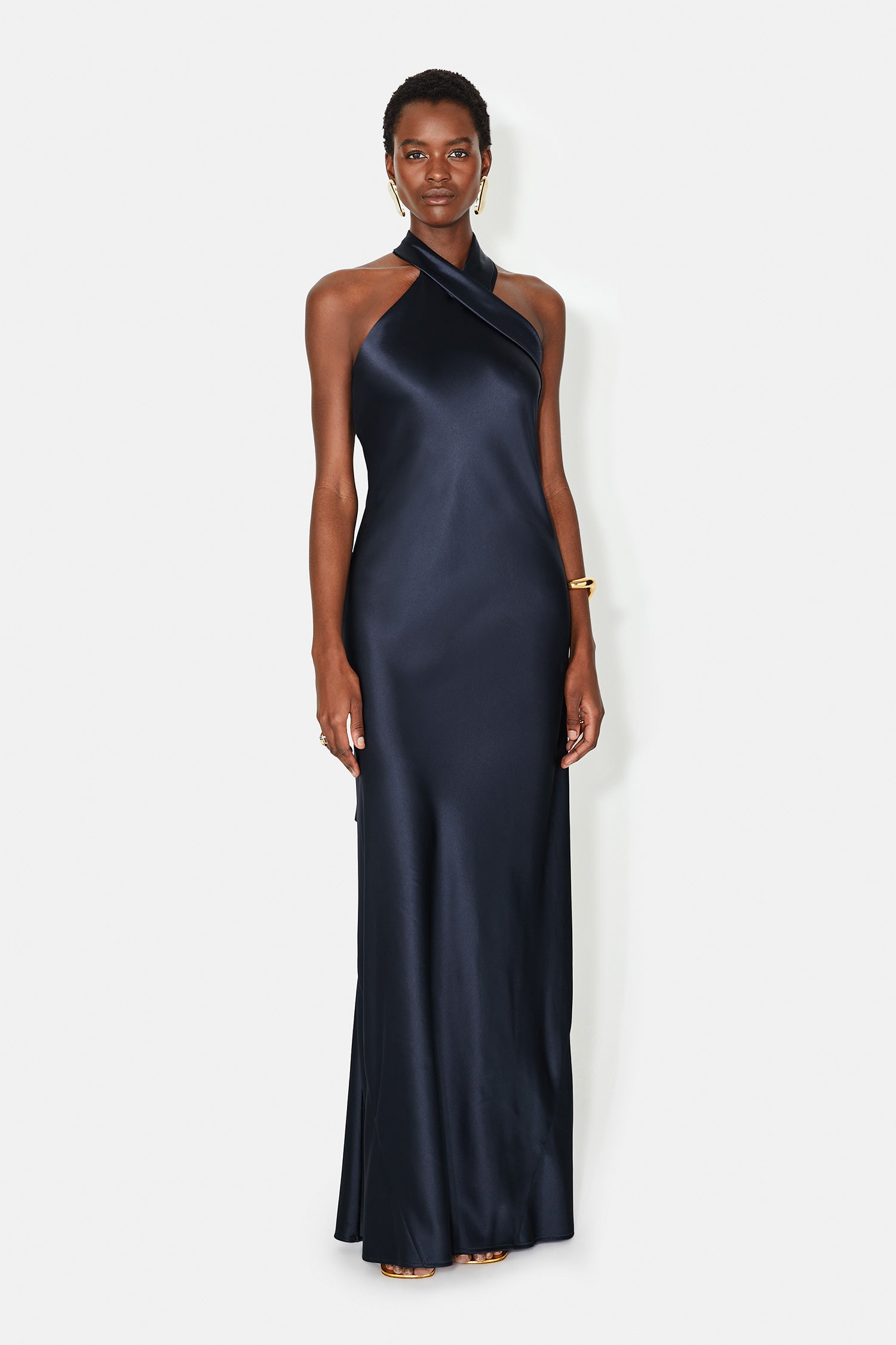 midnight satin maxi variation