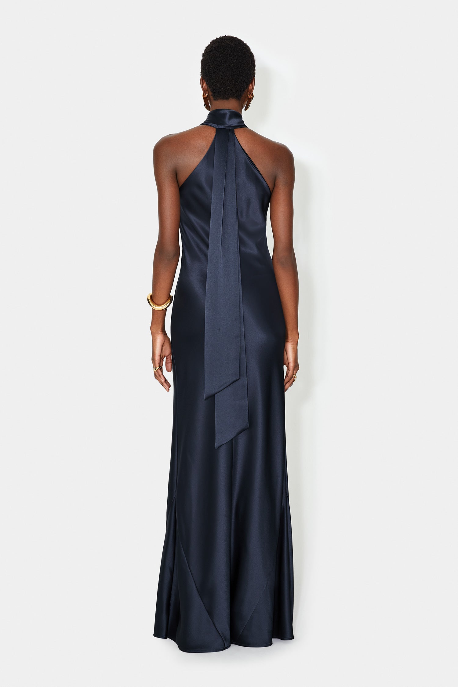 chocolate satin variation of the same halter line