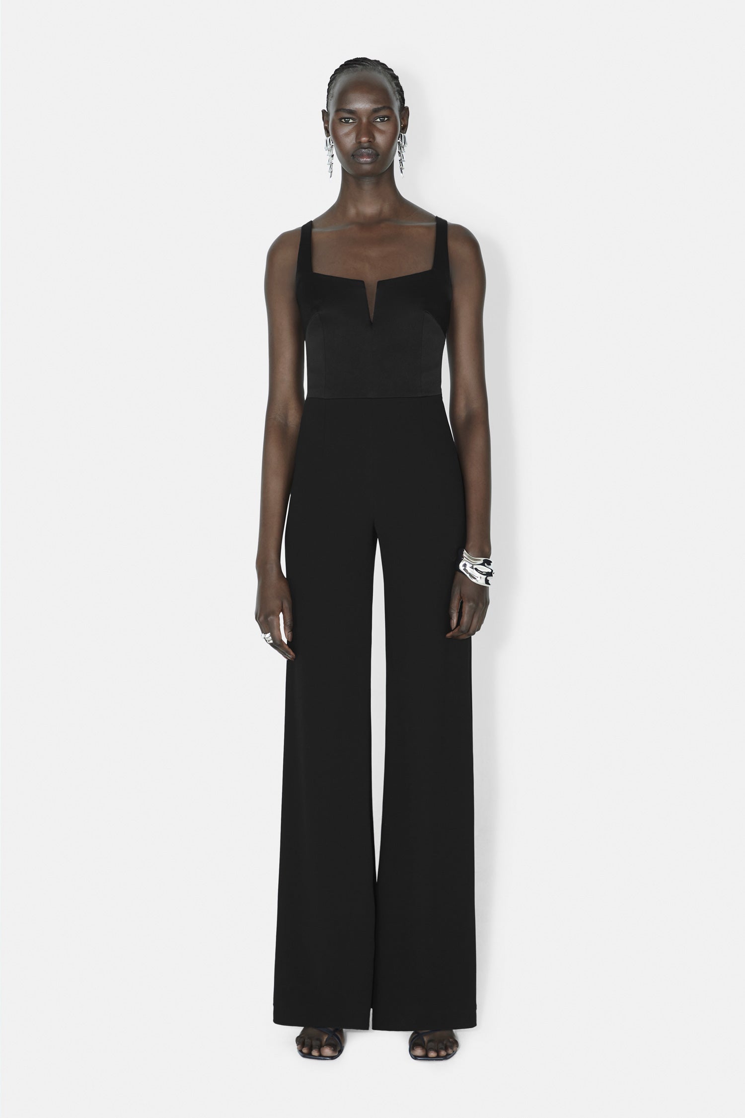 Wide Leg Corset Jumpsuit