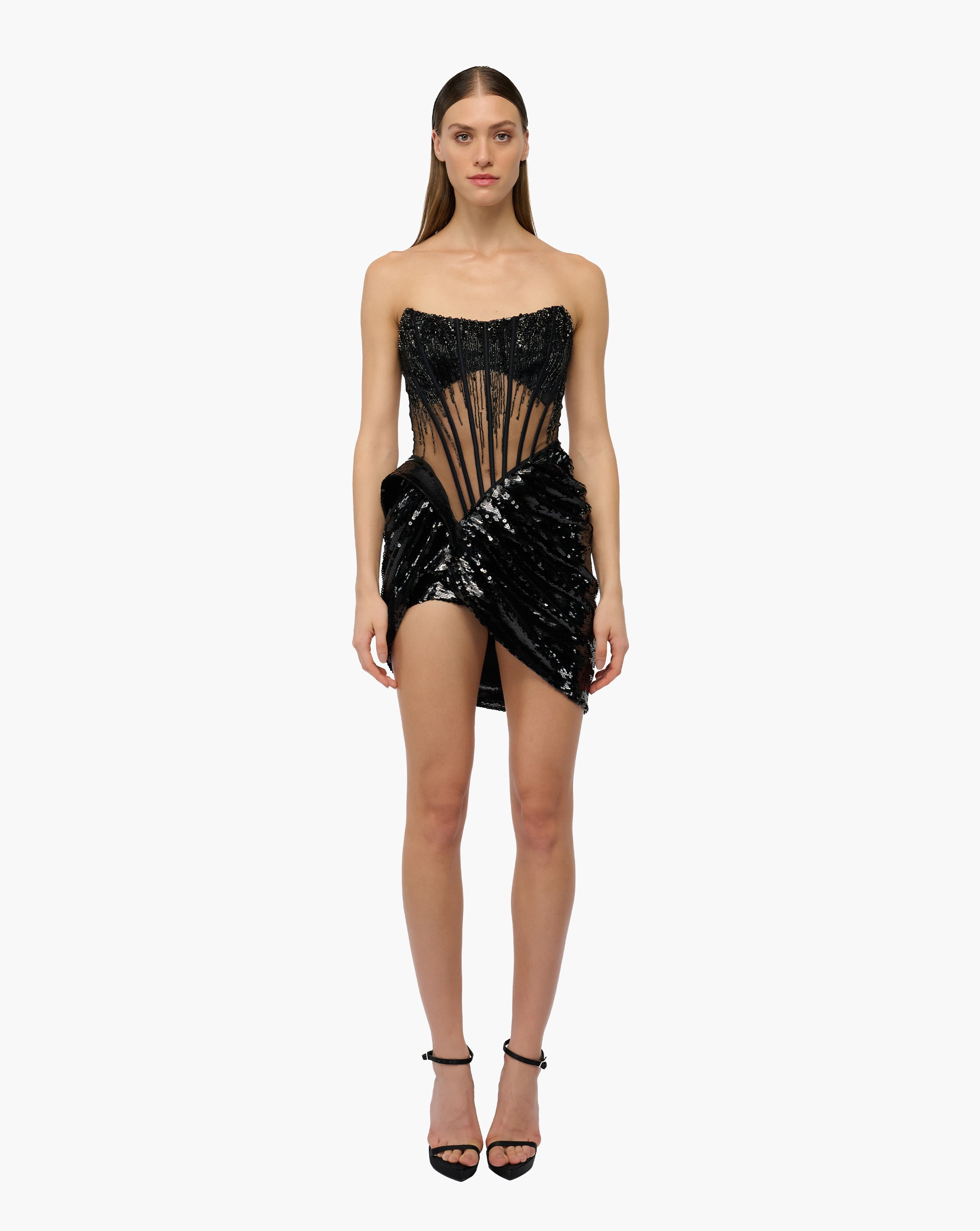 Celestial Corset Sequin Dress