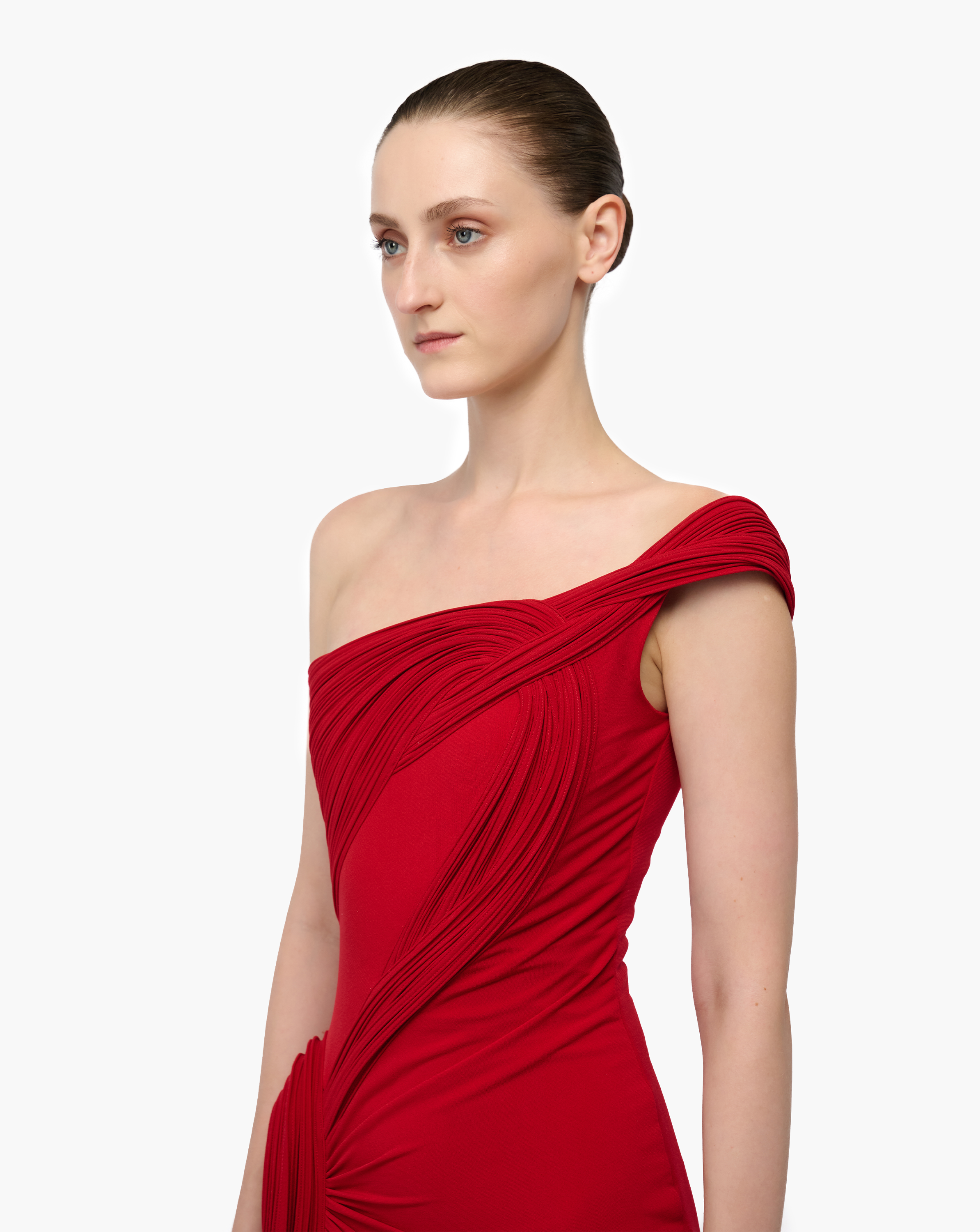 Rubescent red sculpted side