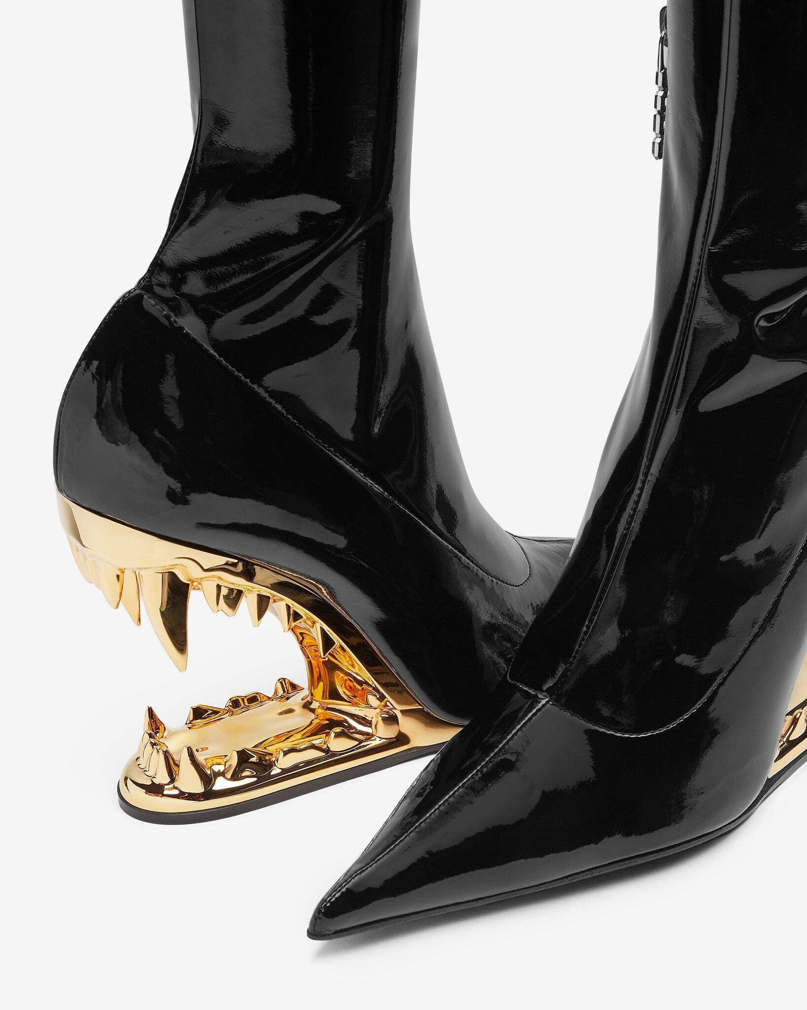Silver mirror boot variation