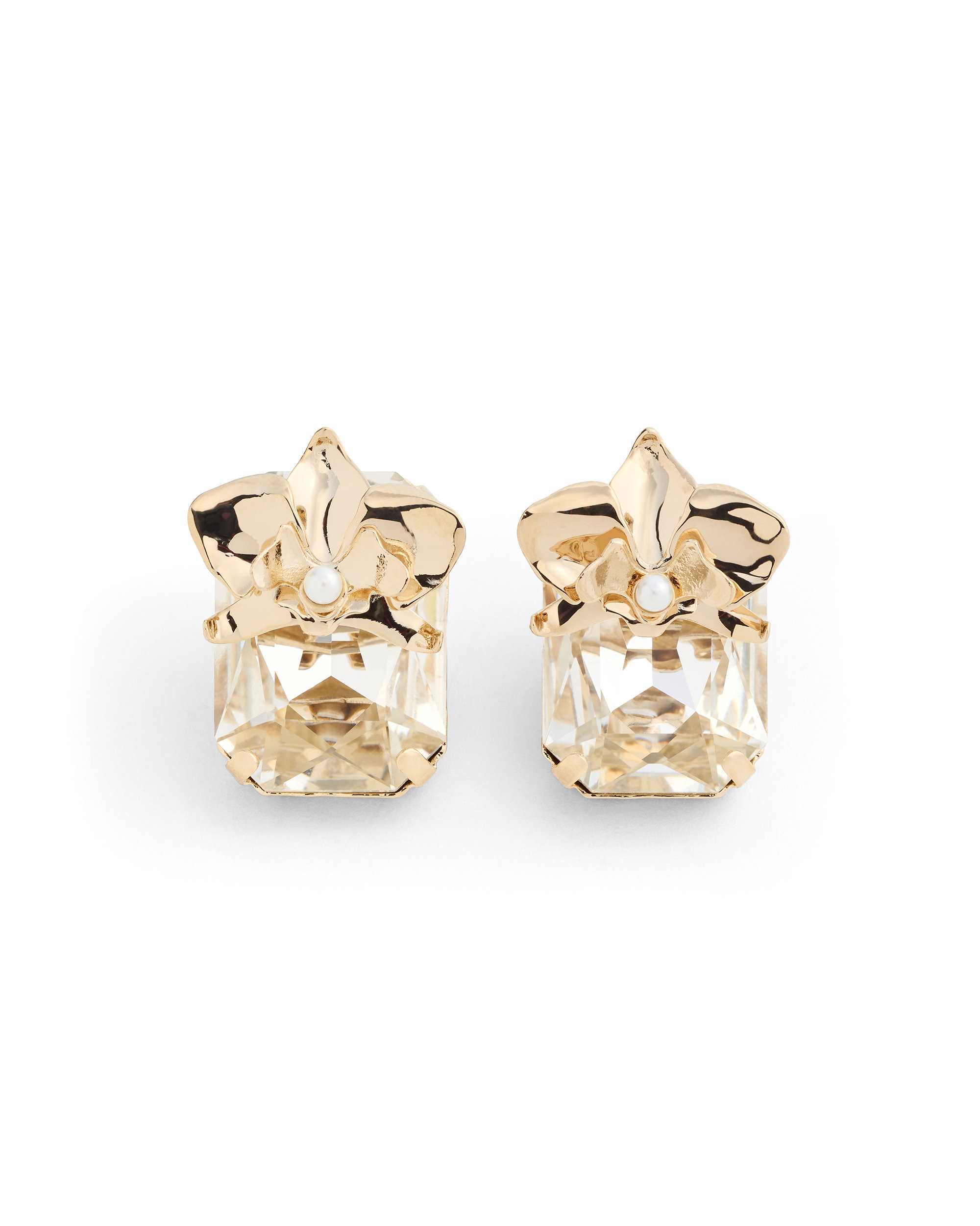 Orchid Maxi Crystal Earrings