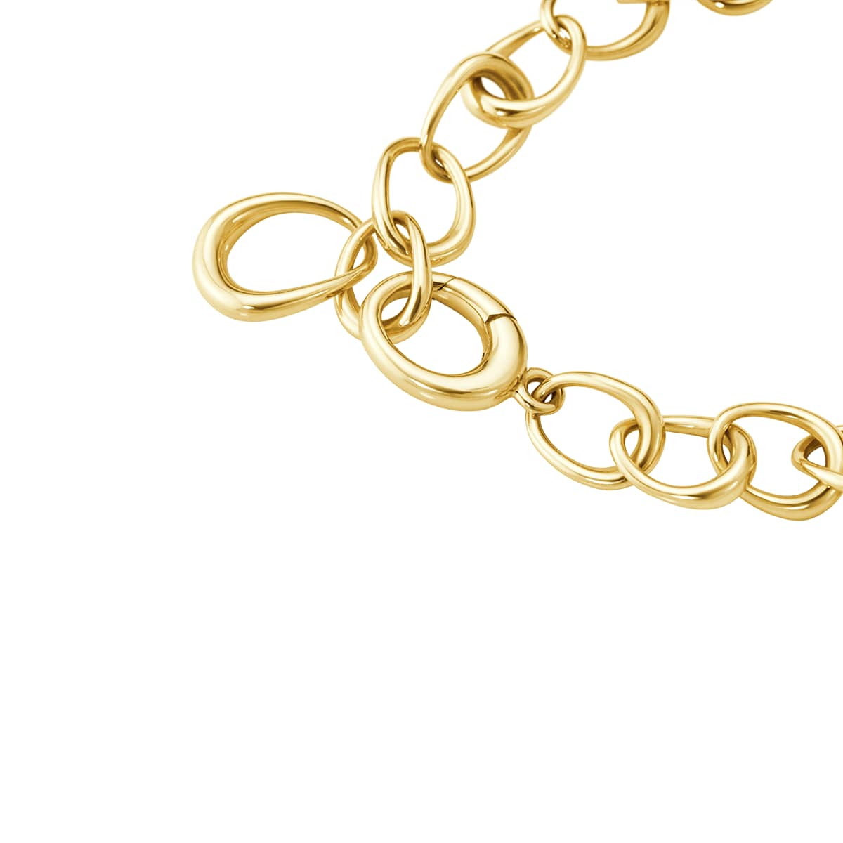 Oval link and charm detail
