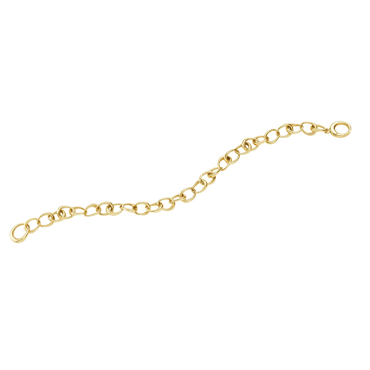 Chain-end detail of the gold bracelet