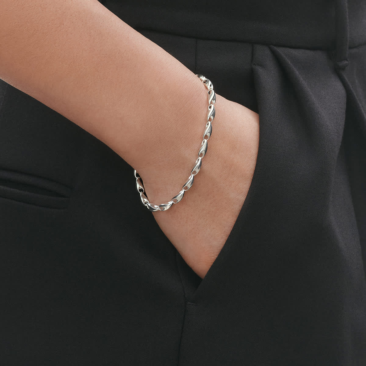 Reflect bracelet on wrist