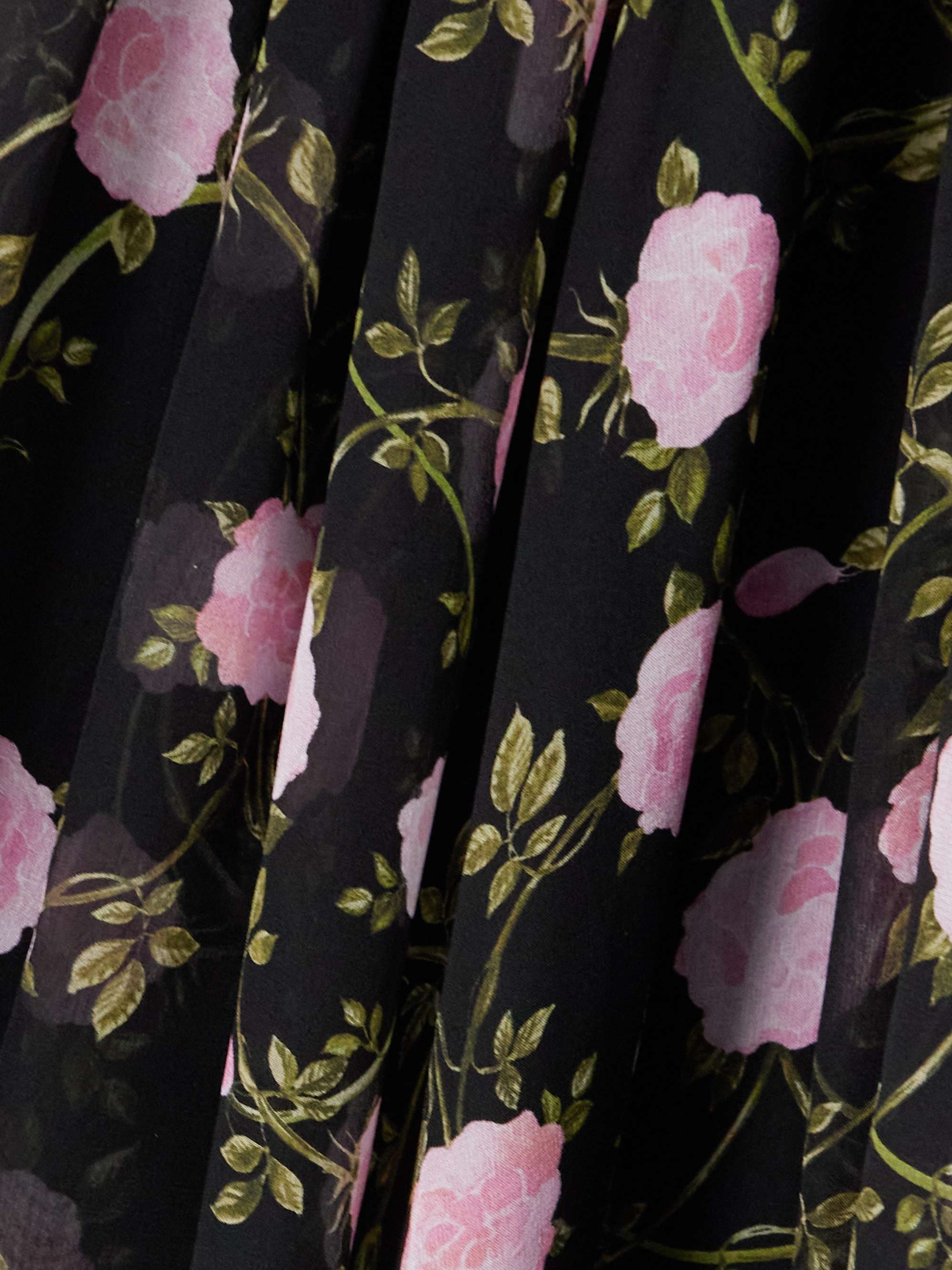 floral chiffon detail