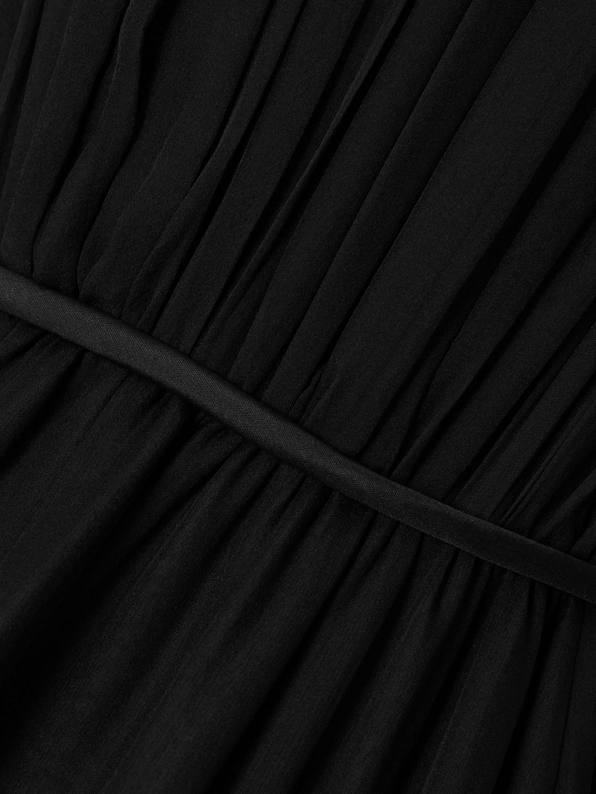 ruffled chiffon detail