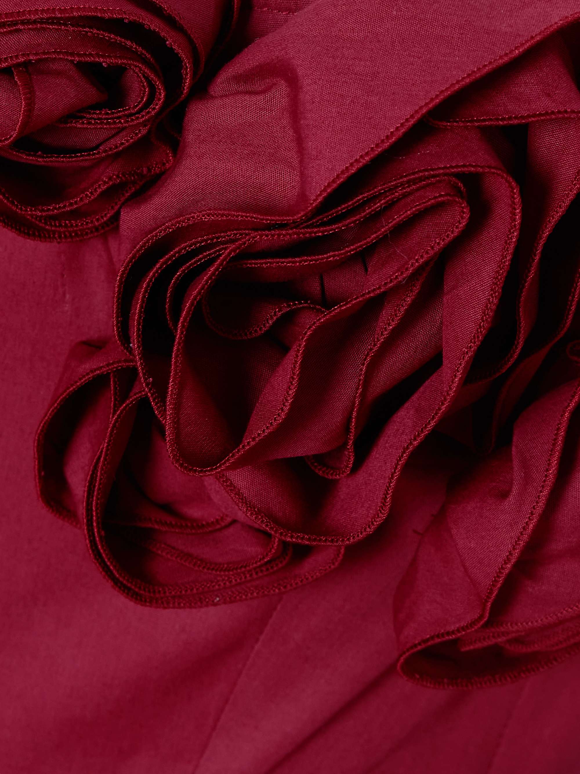 rose appliqué detail