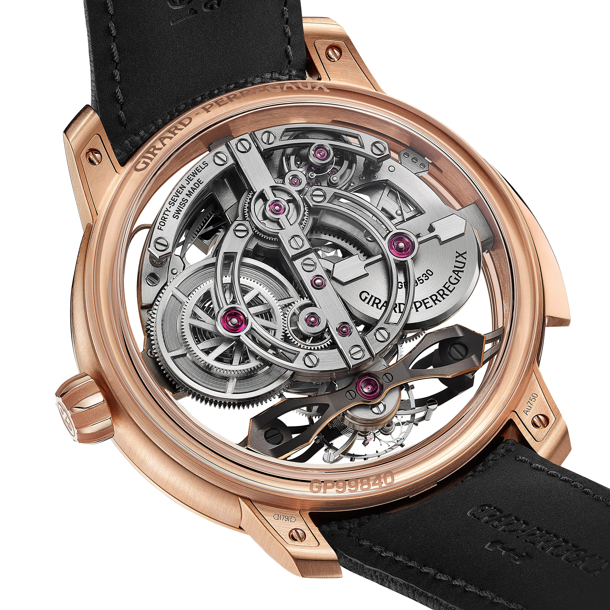 caseback and bridge detail